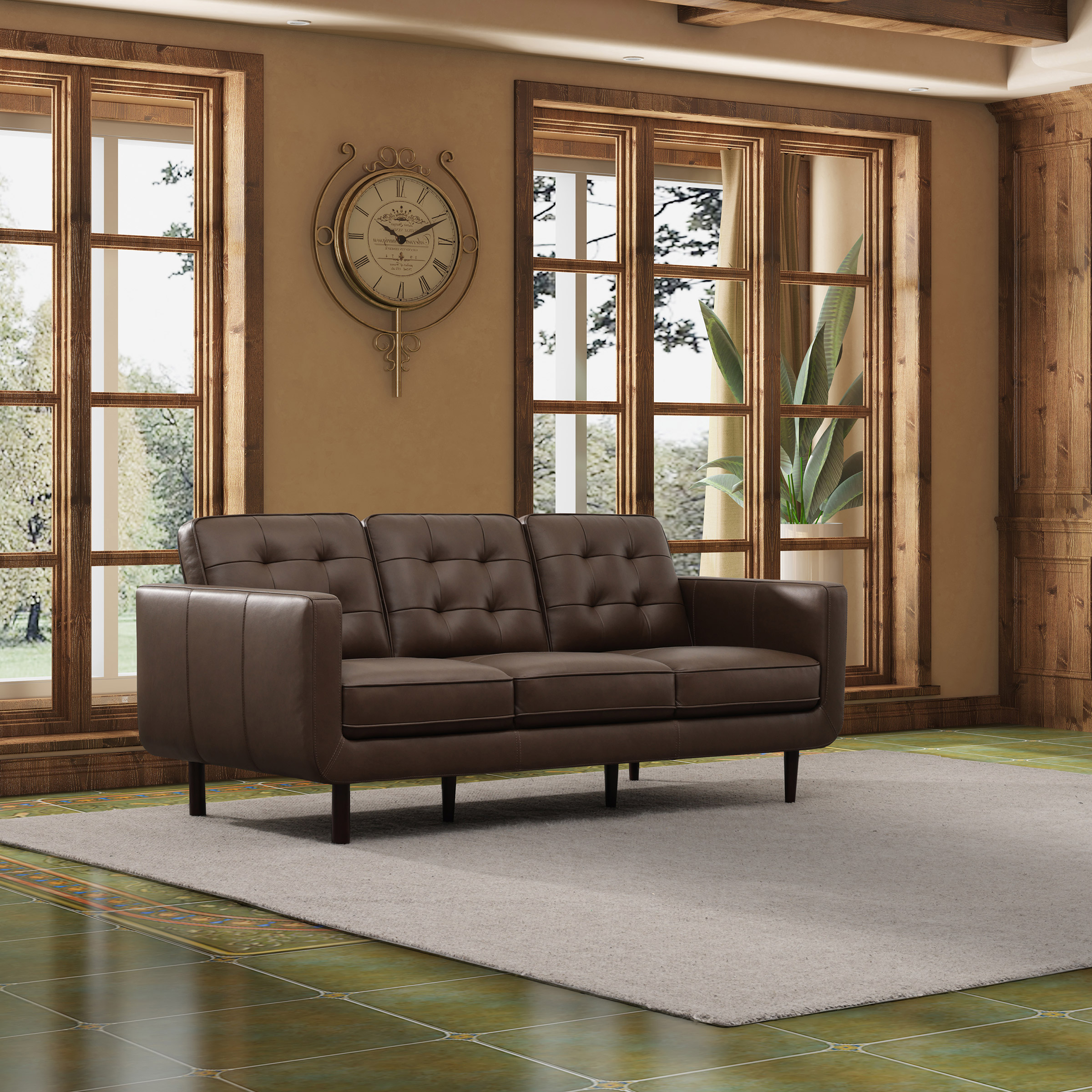 【コストコ・アウトレット】Simon Li Furniture トップグレインレザー Simon Li – Top Grain Leather Sofa | Costco