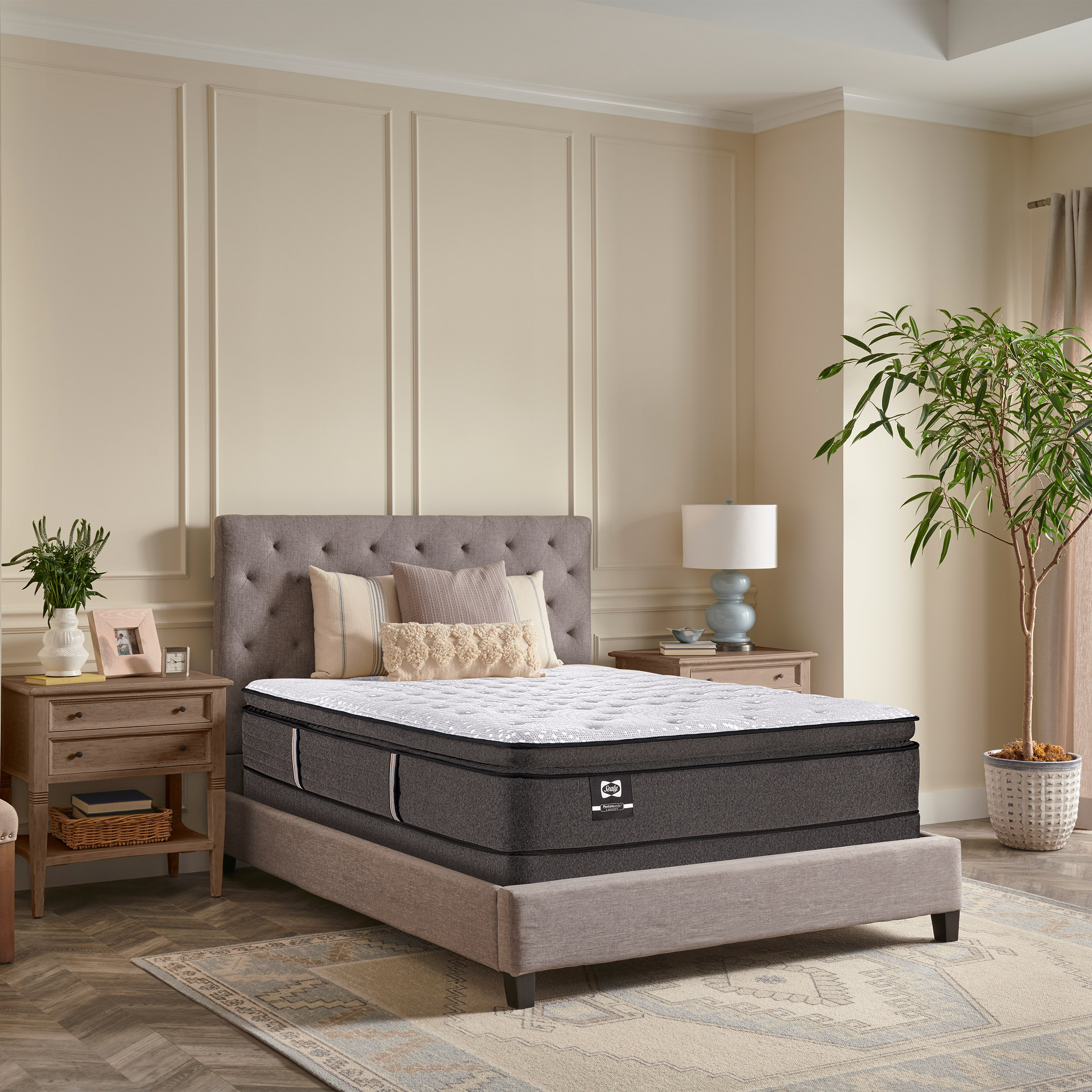 Sealy Posturepedic Luxury 1100 Series Daphnee Plush Europillowtop Mattress or Set