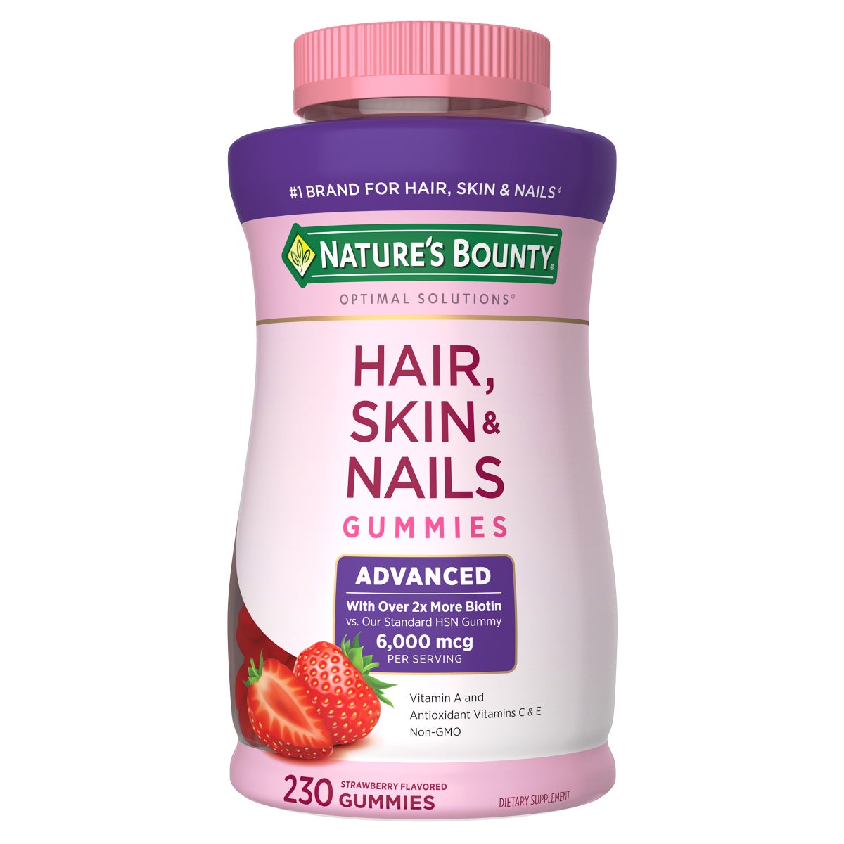 Nature's Bounty Hair, Skin and Nails Advanced, 230 Gummies Nature's Bounty Hair, Skin and Nails Advanced, 230 Gummies