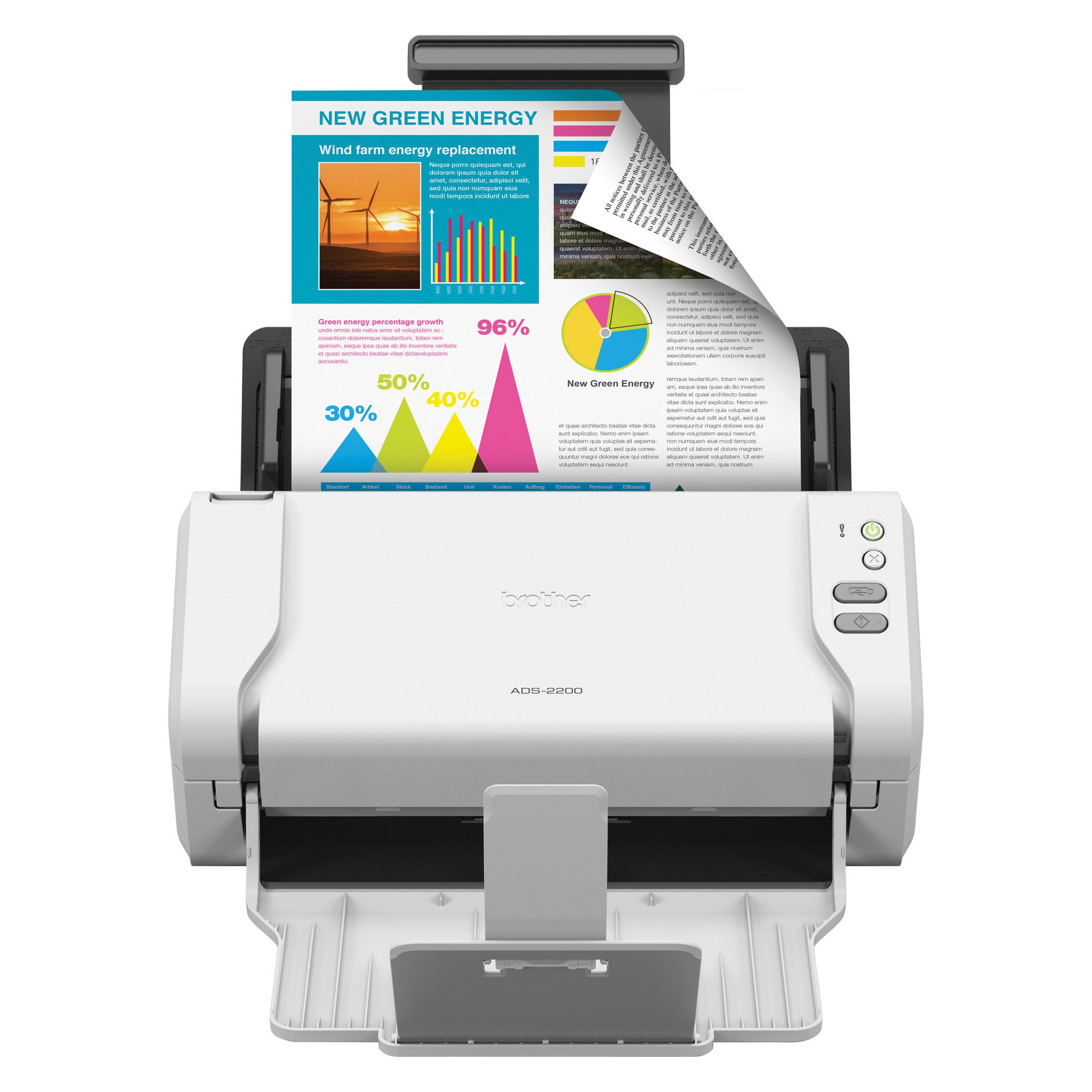 Brother ADS-2200B High Speed Desktop Color Scanner with Two-Sided