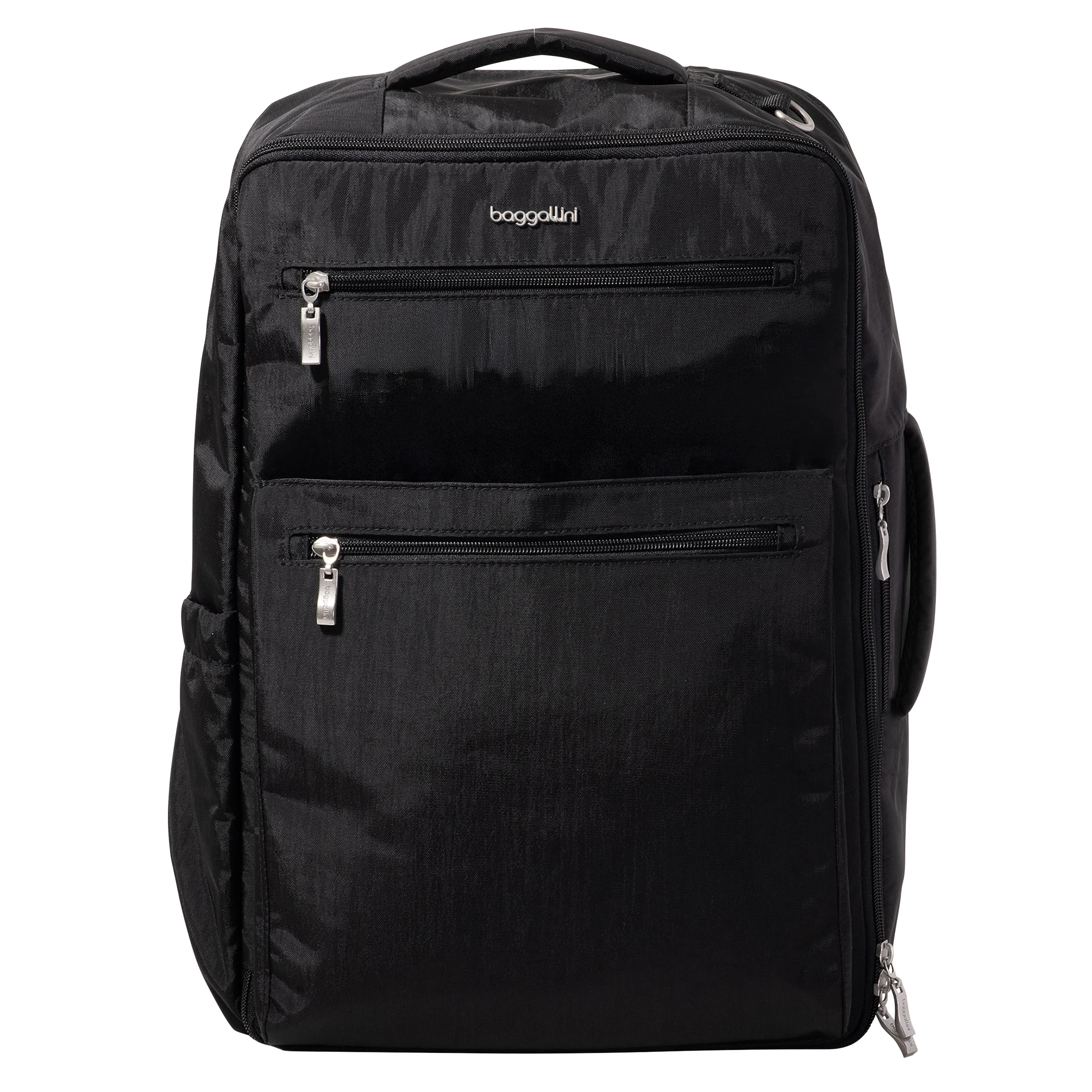 Baggallini Urban Backpack Sling Bag Black Nylon Travel Handbag Brand New Baggallini Naples Convertible Backpack Travel Sling  main image 4