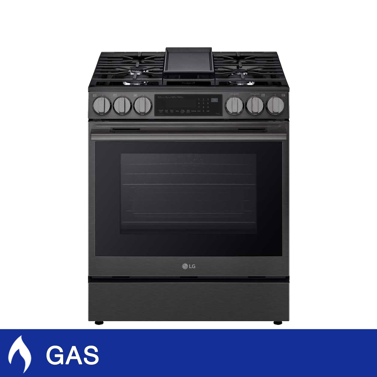 LG 30 in. 6.3 cu ft. Slide-in Gas Range with ProBake Convection and Air Fry