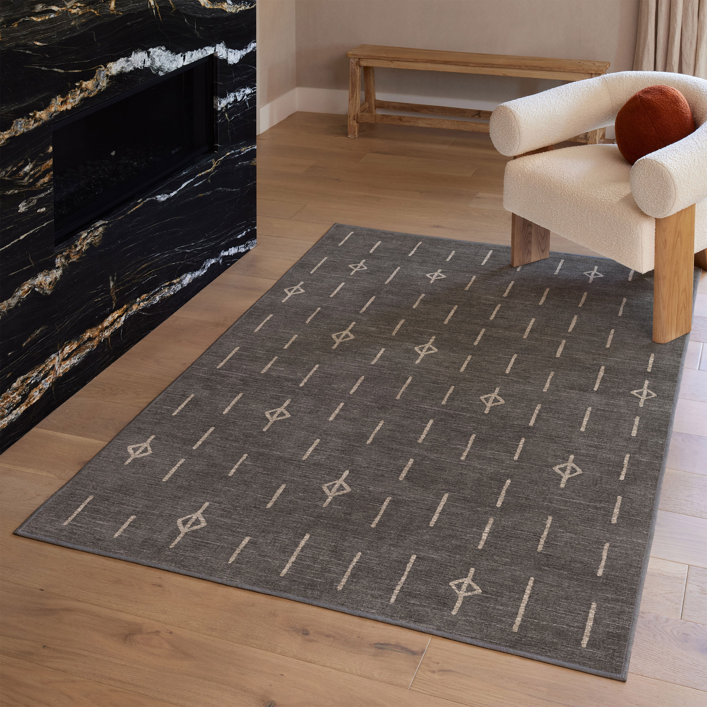 Ruggable Flatwoven Washable Alina Rug  5' x 7'