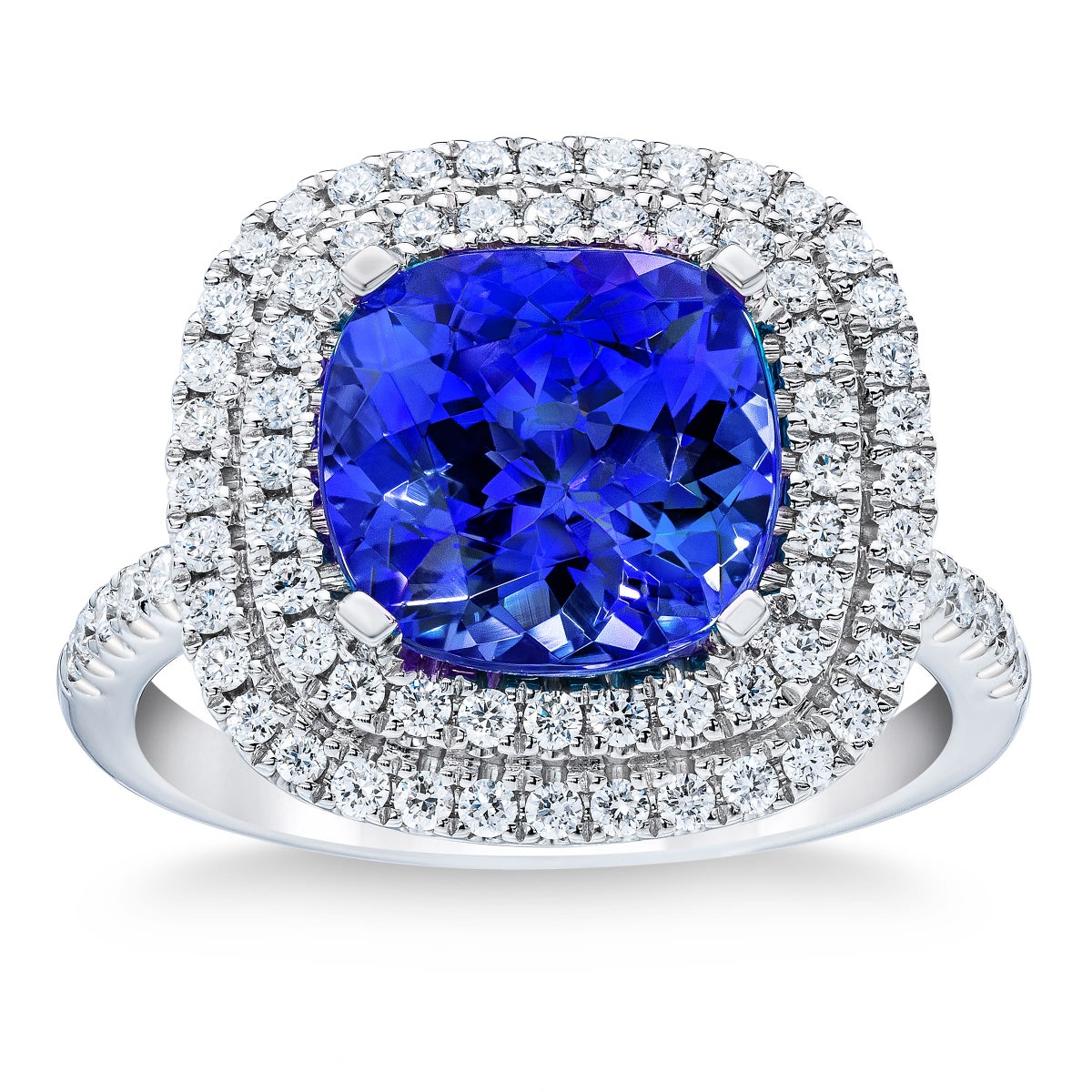 Tanzanite and Diamond 18kt White Gold Ring | Costco Tanzanite and Diamond 18kt White Gold Ring | Costco