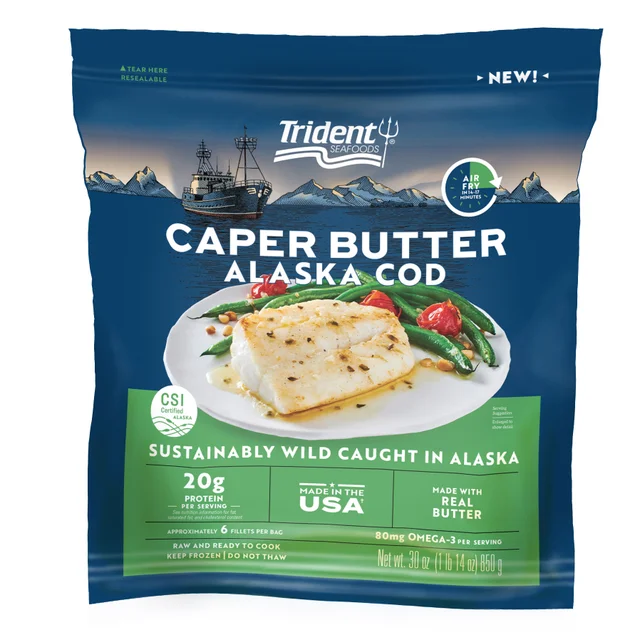 TRIDENT SEAFOODS ALASKA COD CAPER BUTTER 1.875 LBS