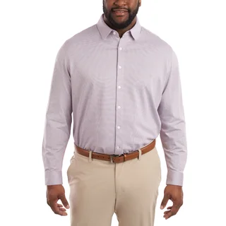 KIRKLAND SIGNATURE MEN'S KNIT BUTTON-UP SHIRT