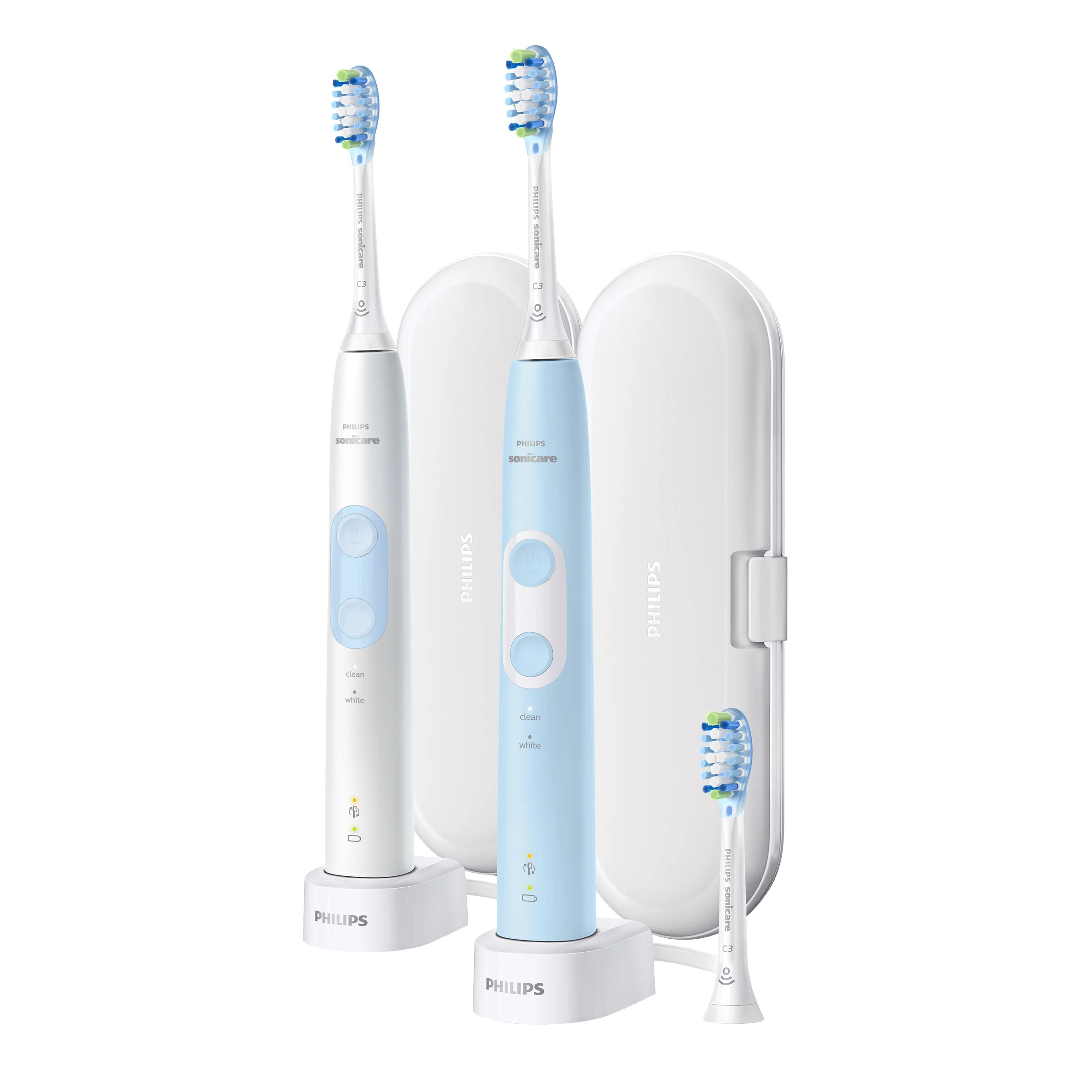 Philips Sonicare Optimal Clean Rechargeable Electric Toothbrush, 2