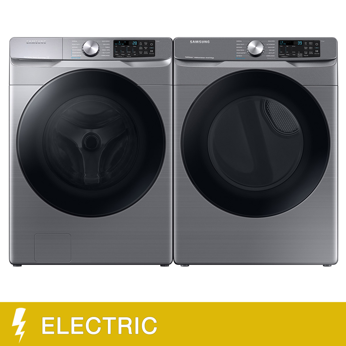 Samsung Laundry Bundle 5.2 cu ft. Front Load Washer and 7.5 cu ft. Electric Dryer