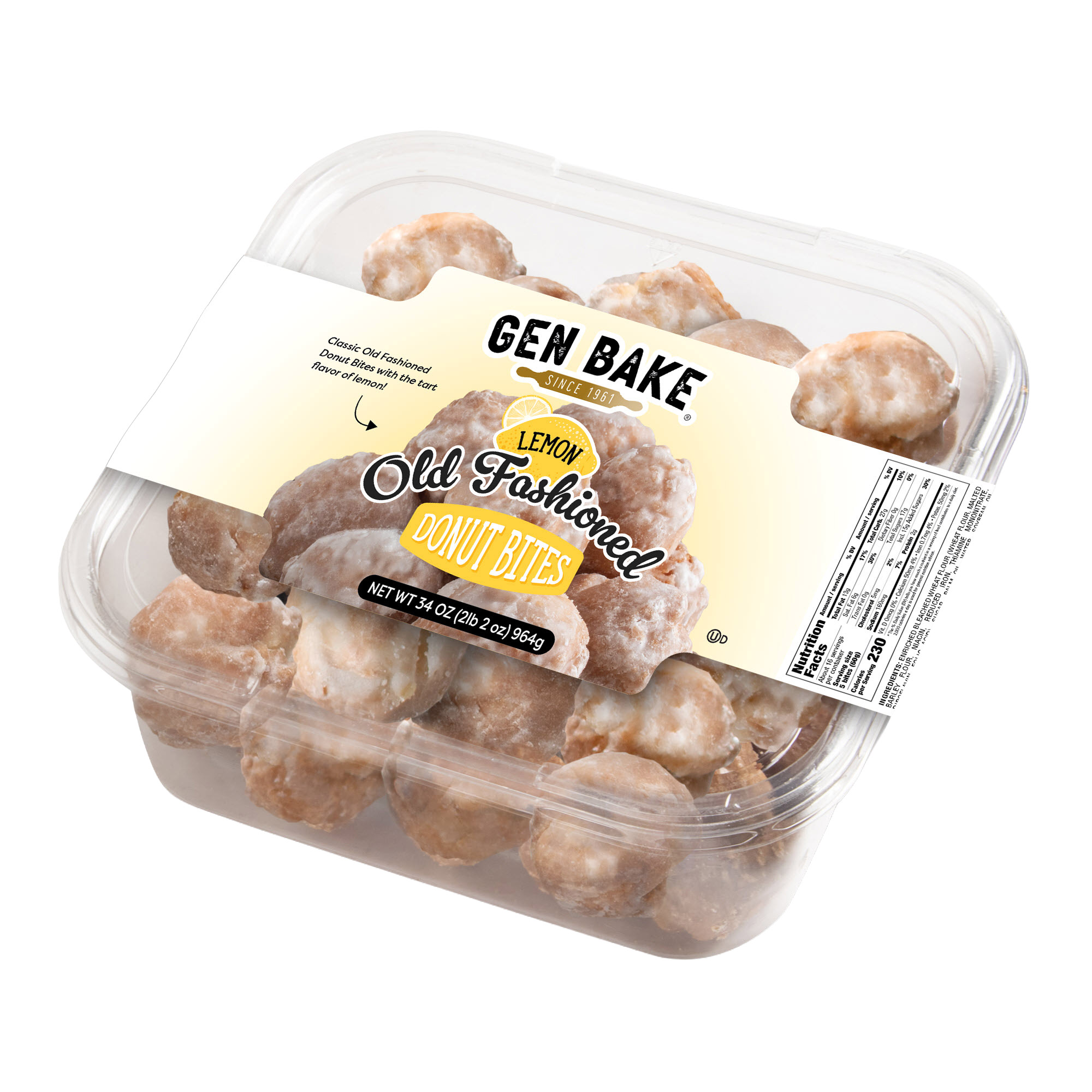 Gen Bake Old Fashioned Lemon Donut Bites, 34 oz | Costco