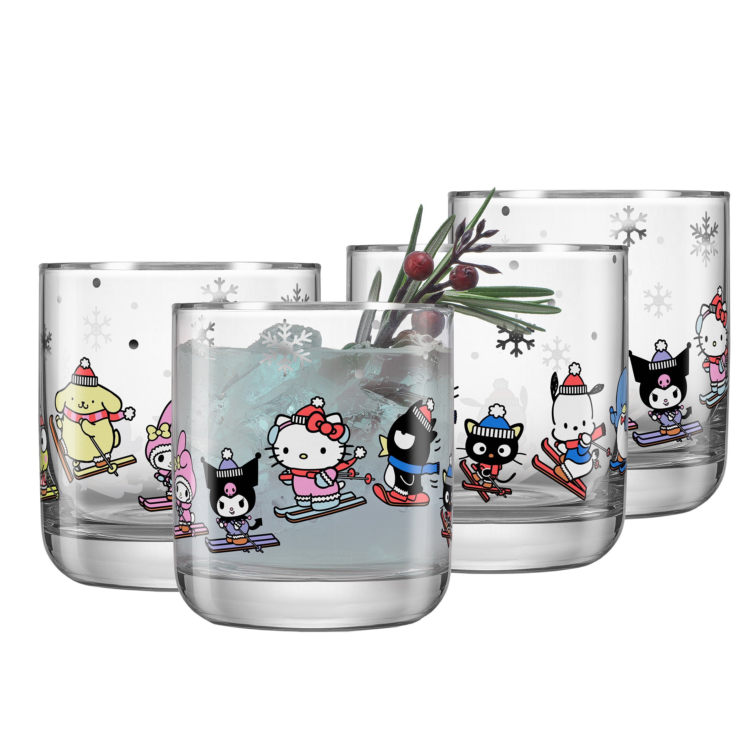 Hello Kitty 295 mL (10 oz.) Short Glass Set, 4-pack | Costco