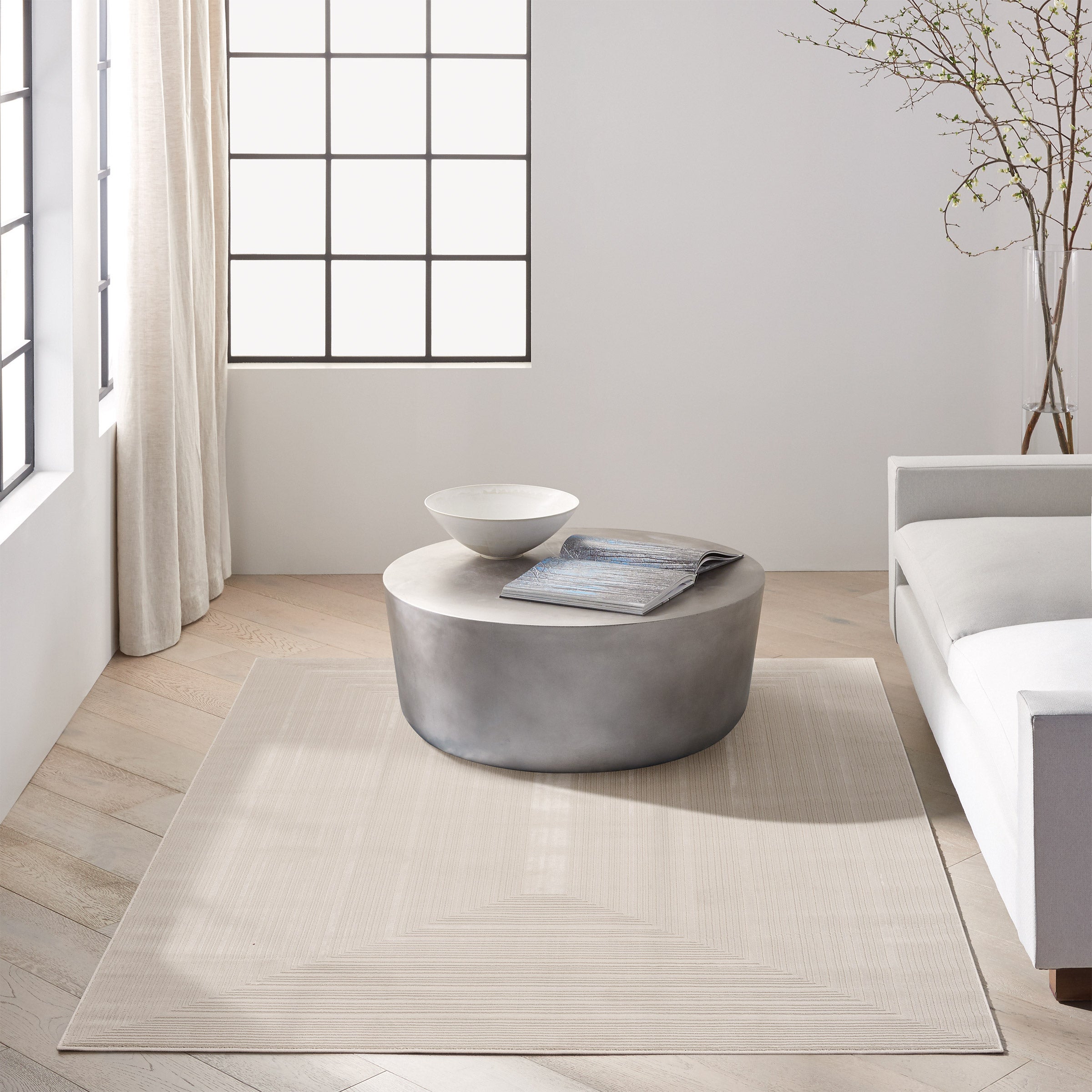 Calvin Klein Luminosity Ivory Area Rug, 6