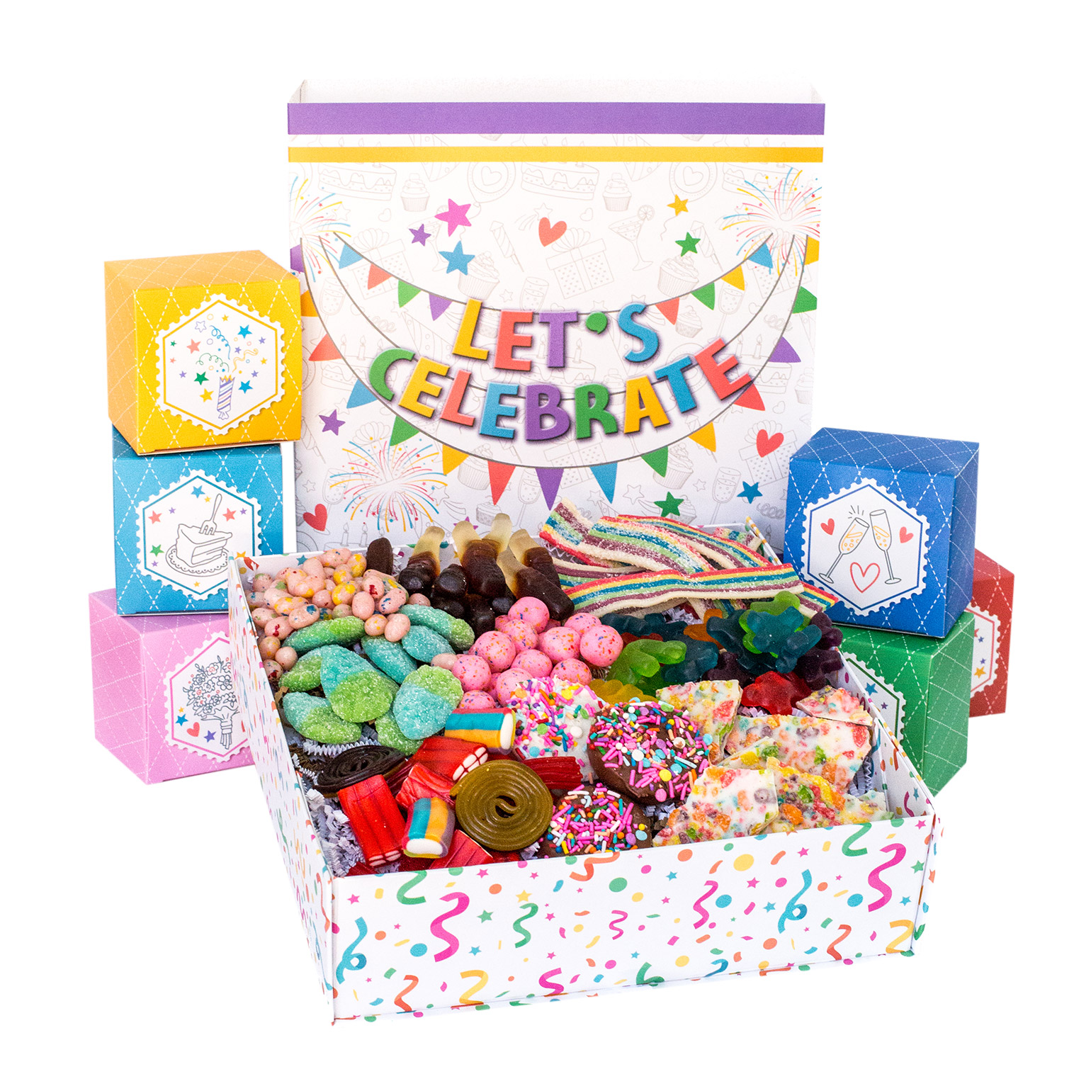 Sugar Plum Let's Celebrate Treat Gift Box  27 oz