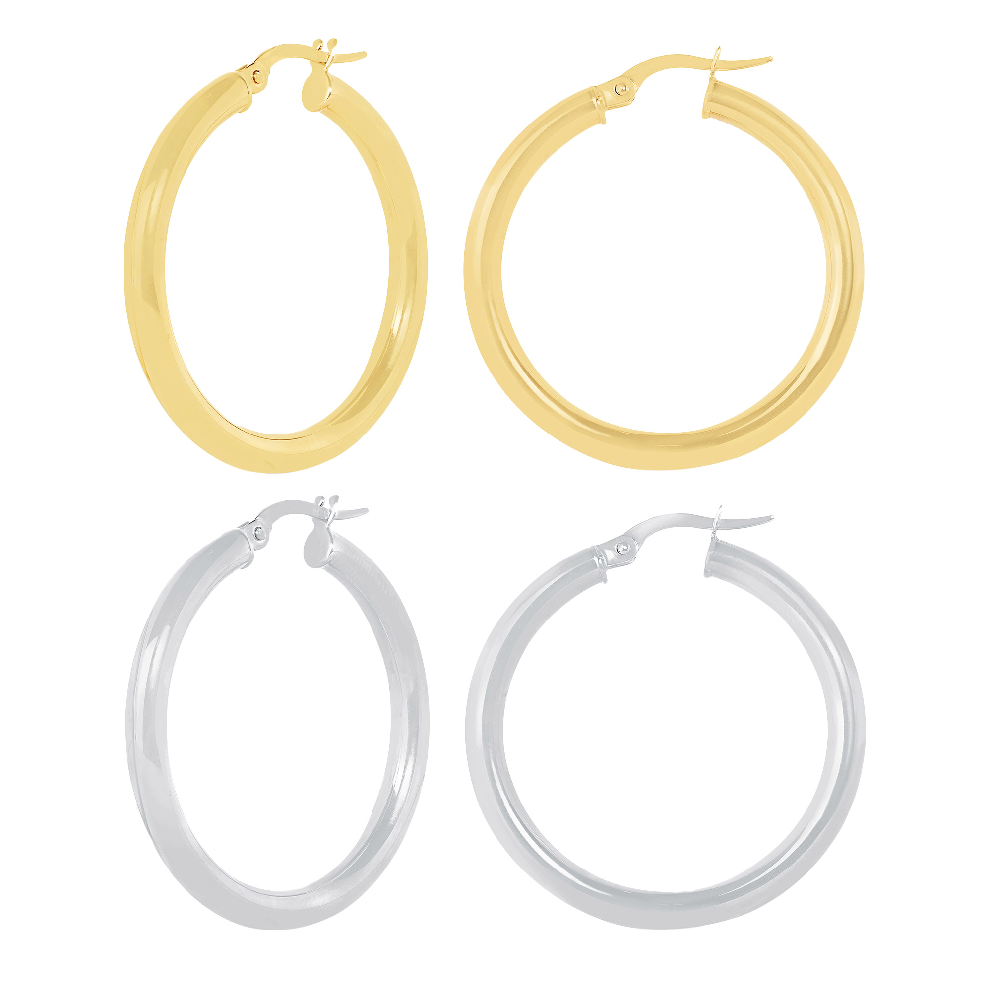 High Polish Hoop Earrings