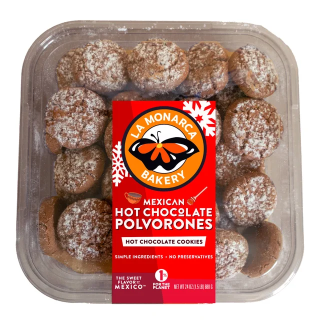 CHOCOLATE POLVORONES 24OZ LA MONARCA BAKERY
