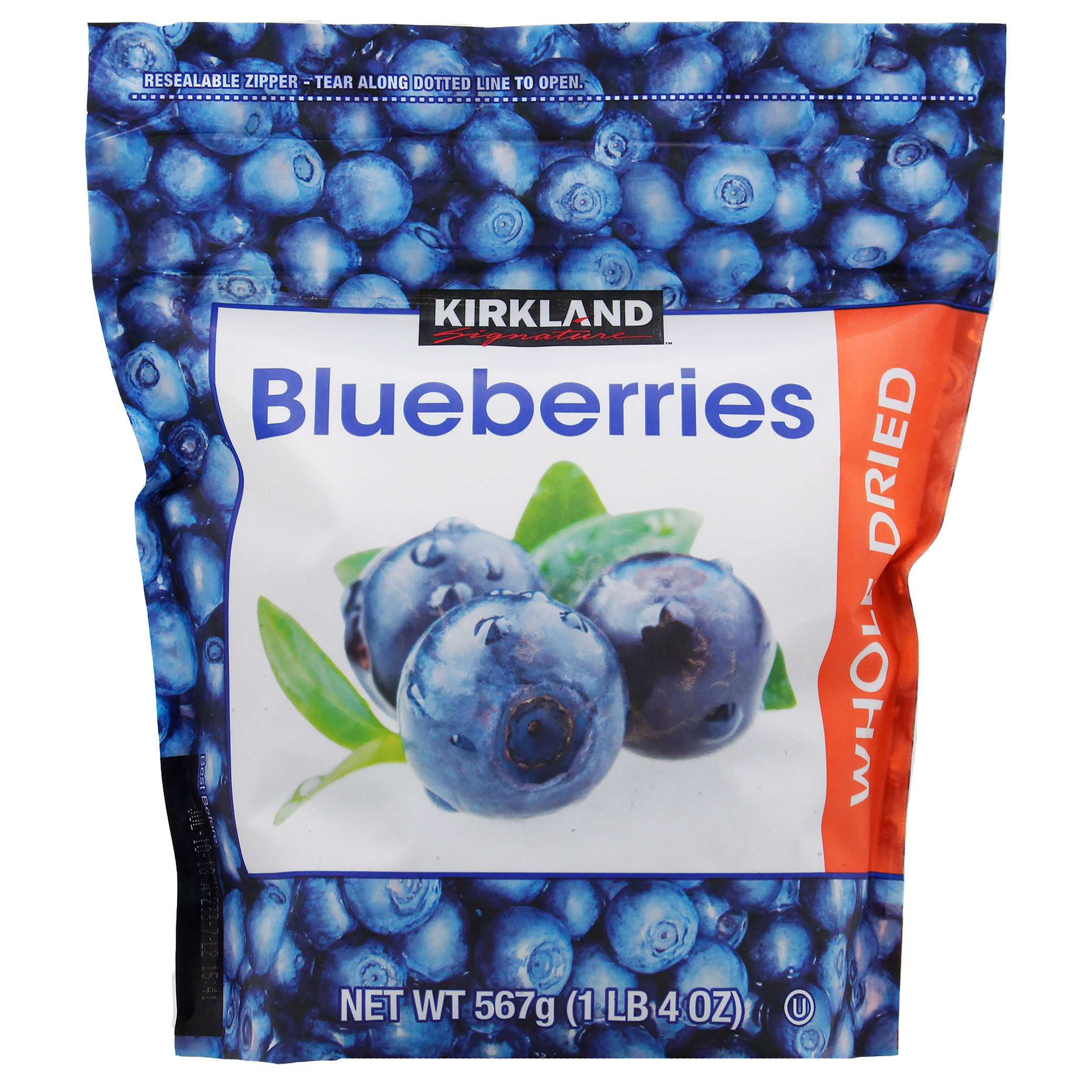 Kirkland Signature  Whole Dried Blueberries  20 oz