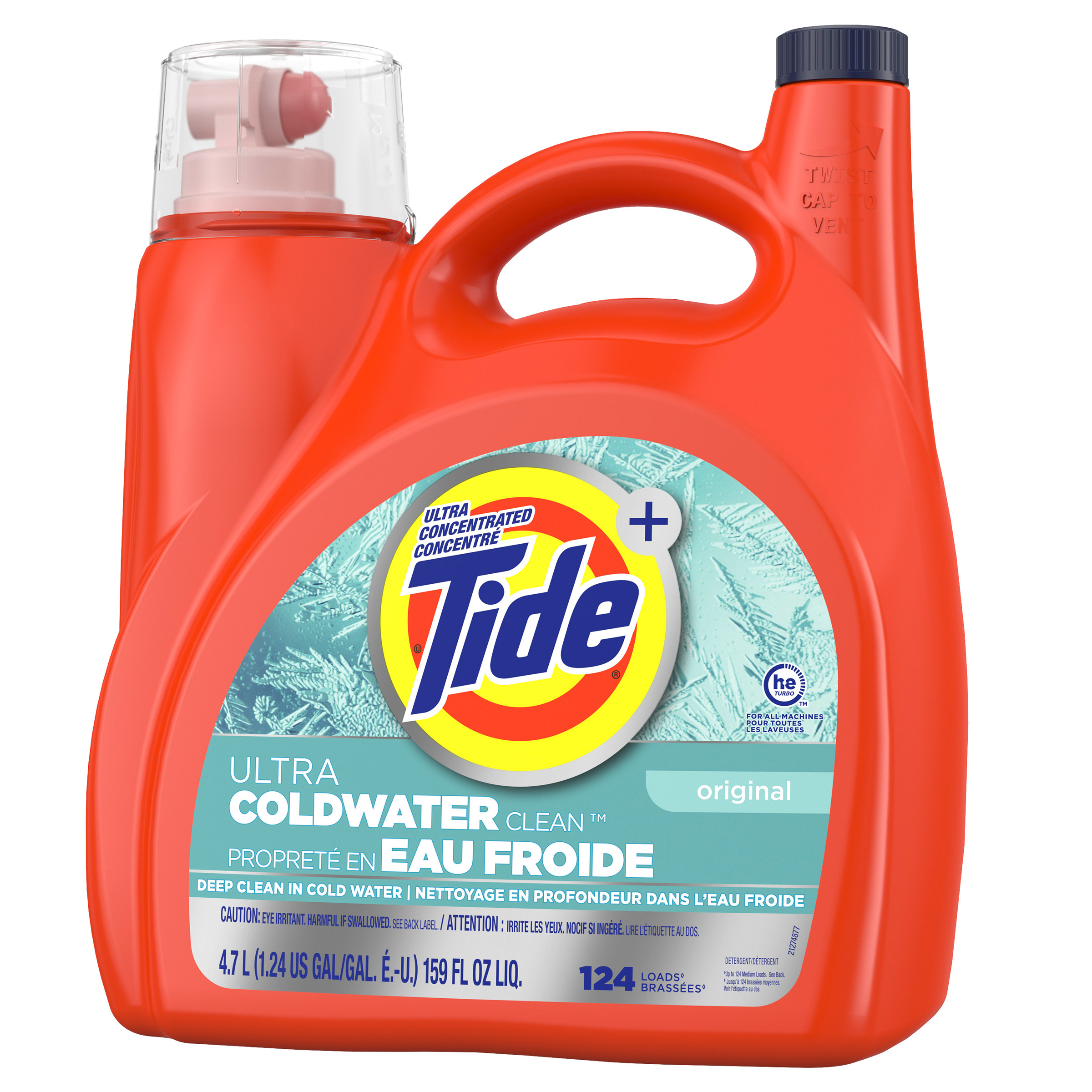 Tide Ultra Coldwater Clean Liquid Laundry Detergent, 124 Loads