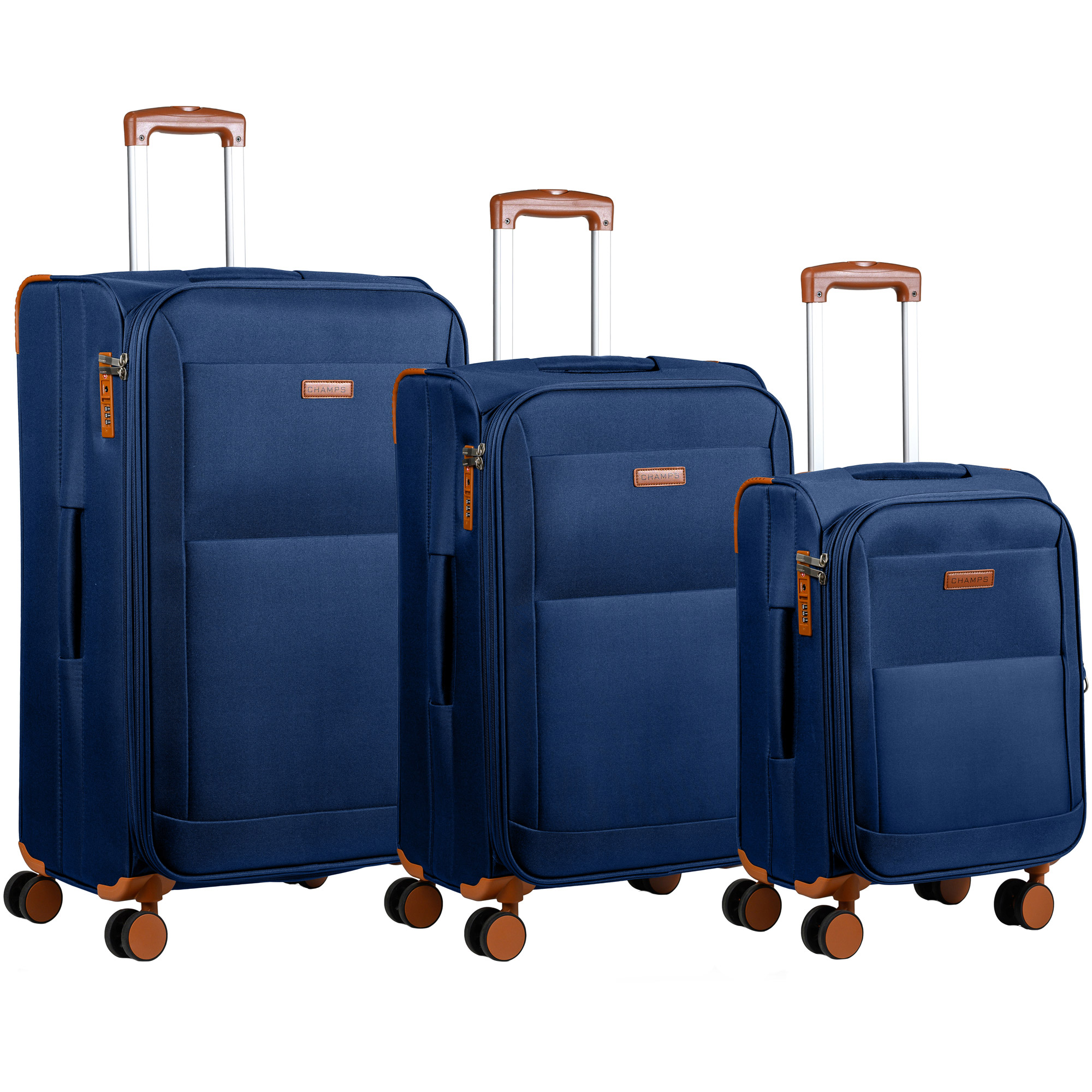 Champs Classic Collection 3-piece Softside Luggage Set