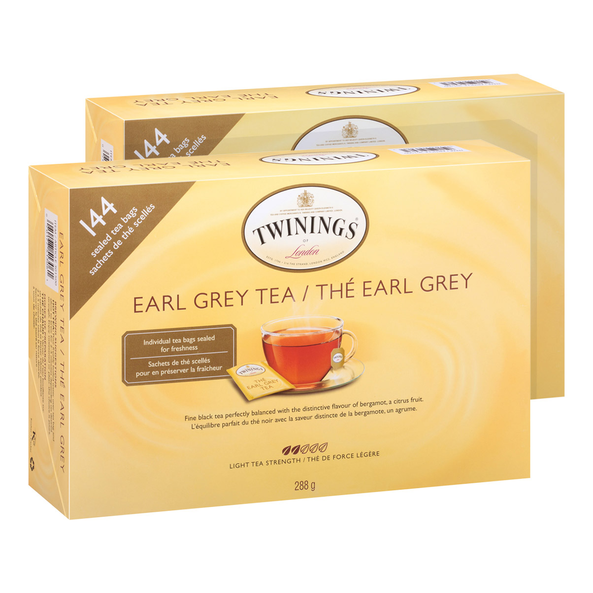 Twinings Tea Earl Grey, 2 × 288 g 