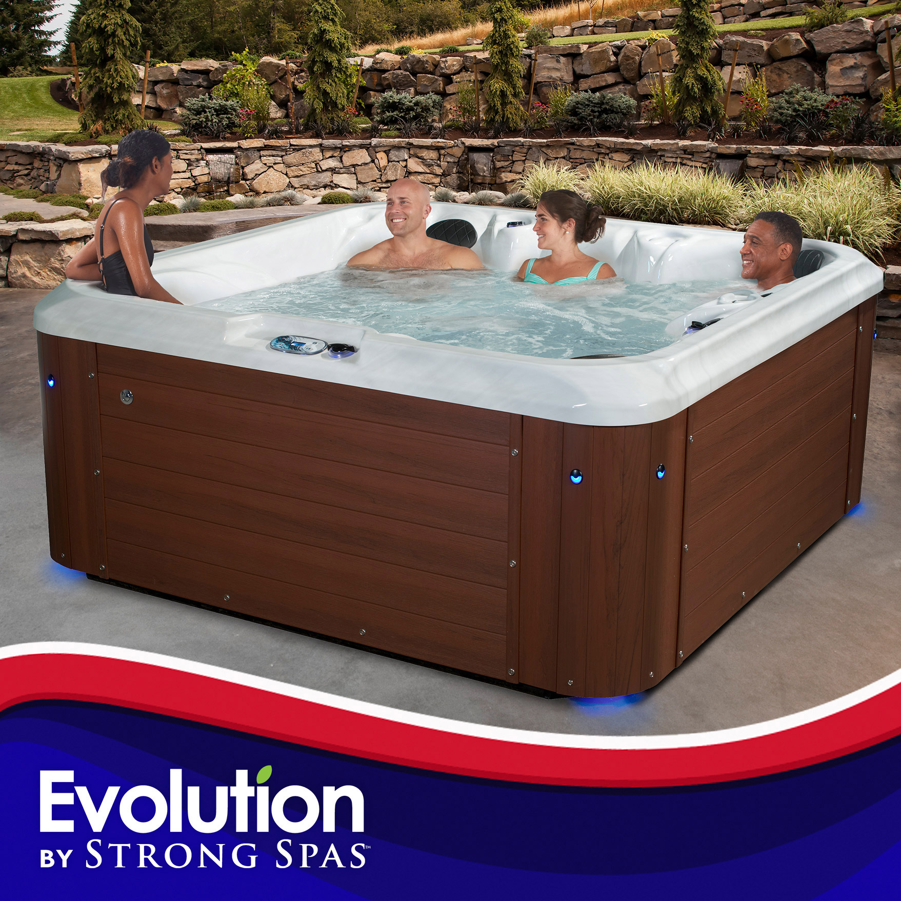 Evolution by Strong Spas Highlands 75-jet  6 or 7-person Acrylic Spa