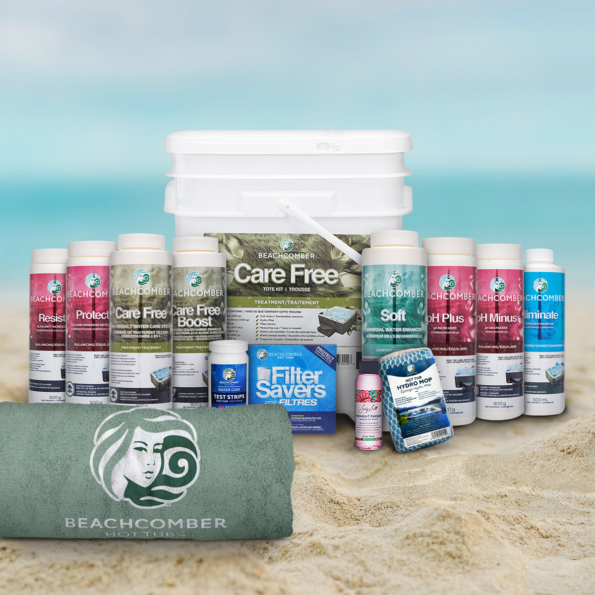 Beachcomber Care Free Tote and Beach Towel 