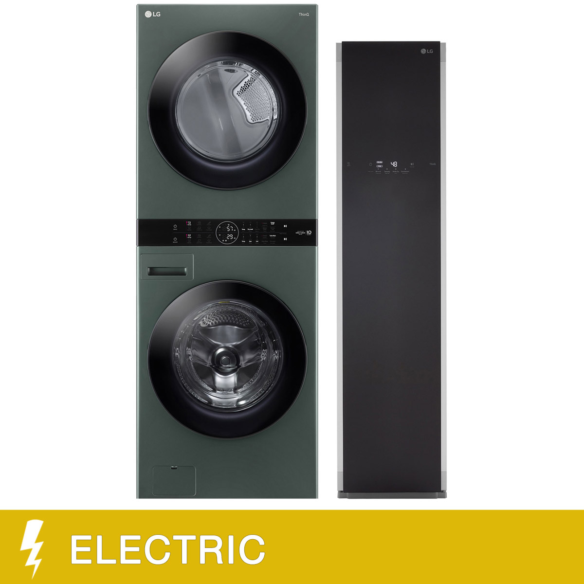 LG Laundry Bundle WashTower with 5.2 cu ft. Steam Washer and 7.4 cu ft. Electric Steam Dryer and Styler Steam Closet