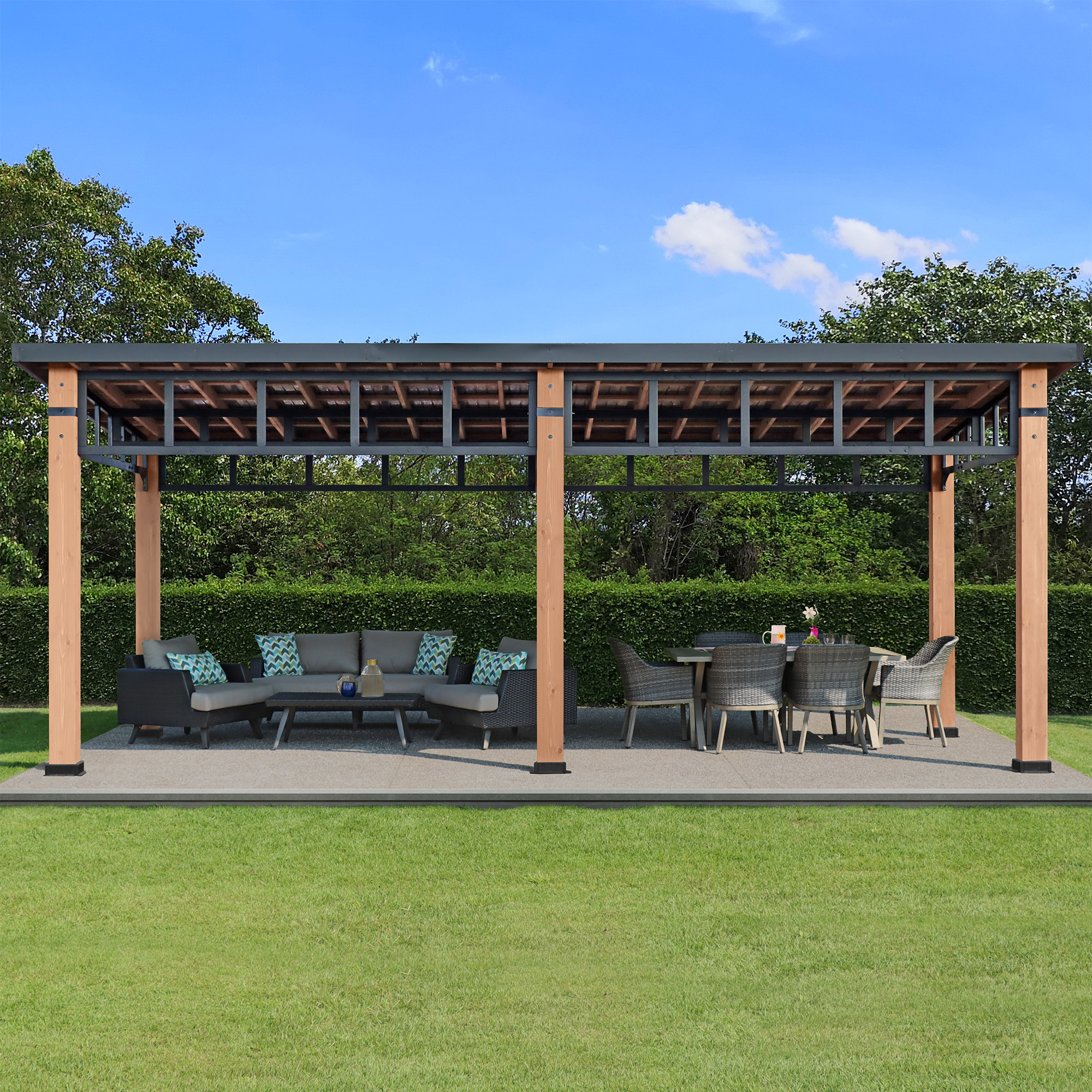 Yardistry 12 ft. x 23 ft. Contemporary Gazebo
