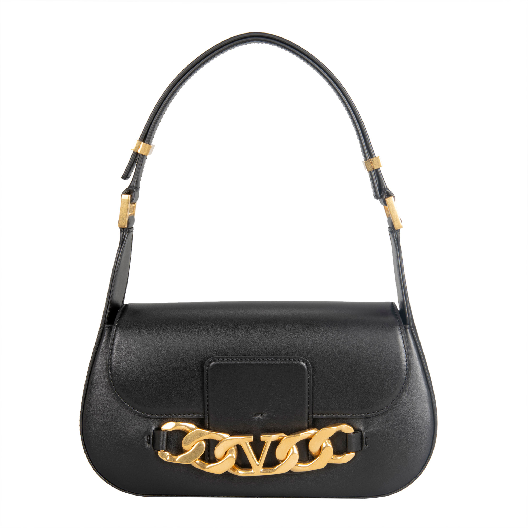 VALENTINO バッグ Valentino V Logo Chain Shoulder Bag, Black | Costco
