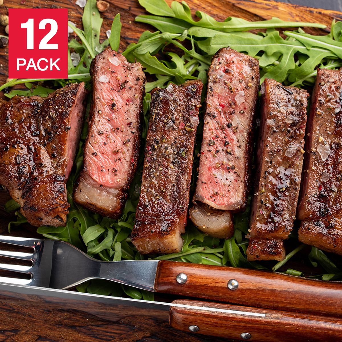 Near North Life AAA Striploin Steaks 12 oz (340 g)