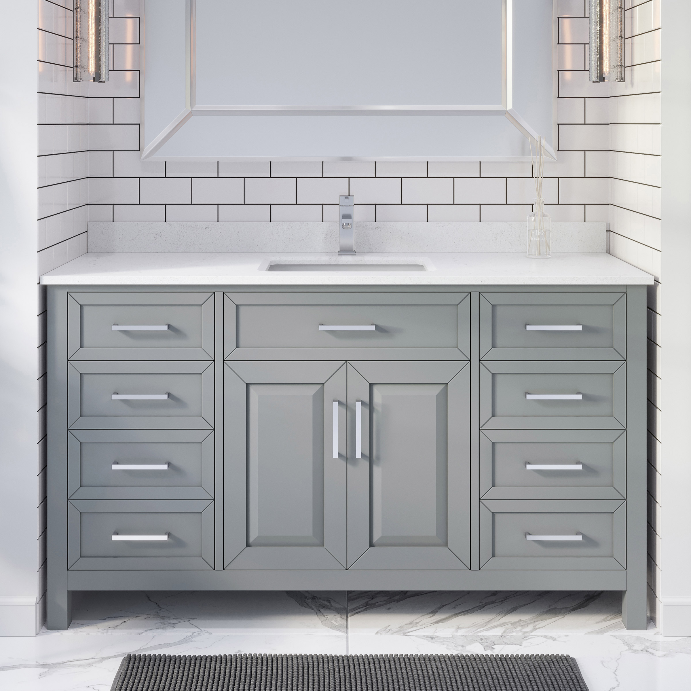 Thomson Bath Vanity by Studio Bathe in Gray