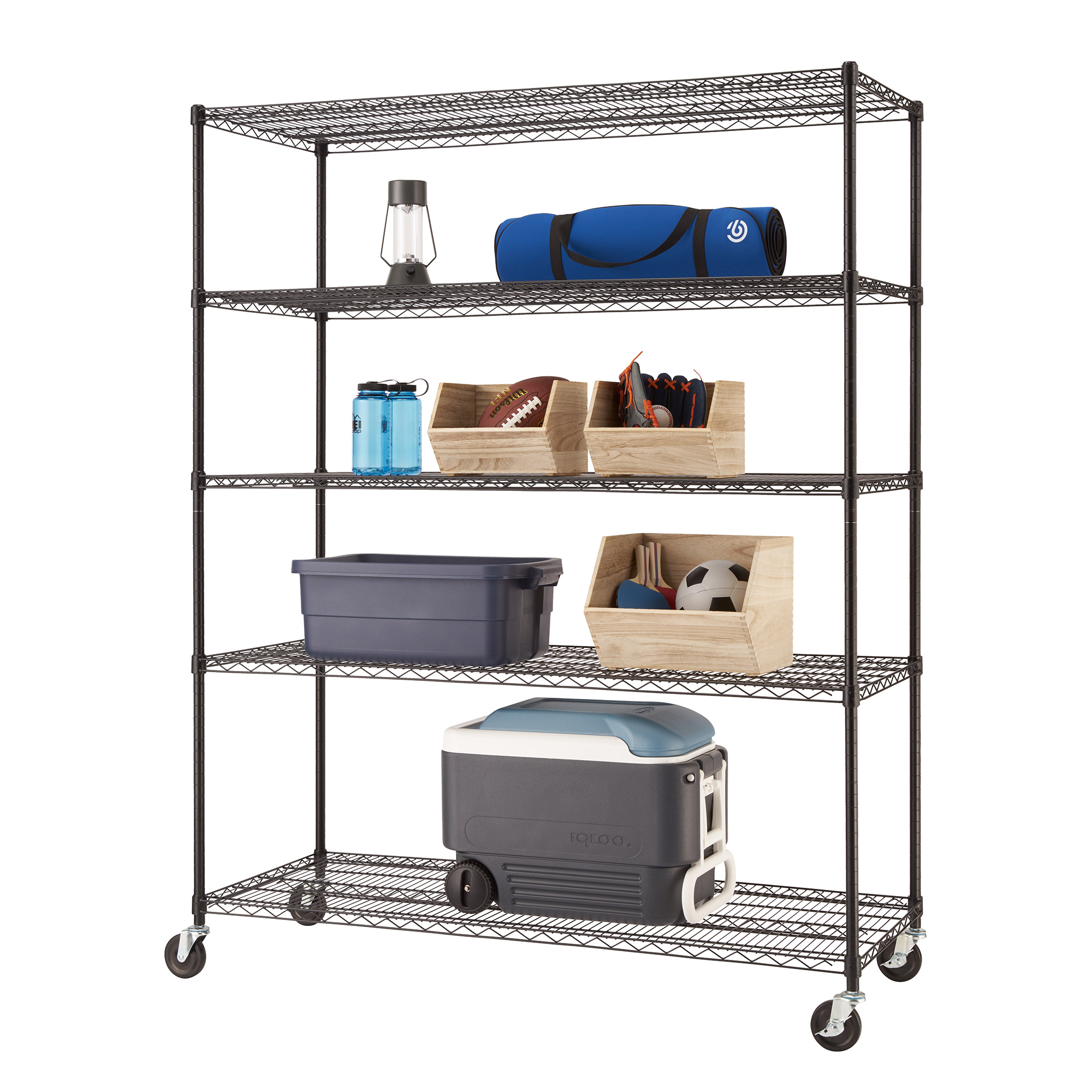 TRINITY 5-Tier 60 in. Wire Shelving 