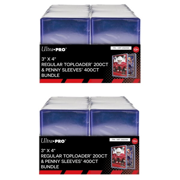 ultra pro card penny sleeves 3" x 4" Regular Toploader & Sleeve 100 Count Pack This bundle combines both Toploaders and sleeves together in one convenient package to make your collecting hobby a breeze Ultra Pro Penny Sleeves -