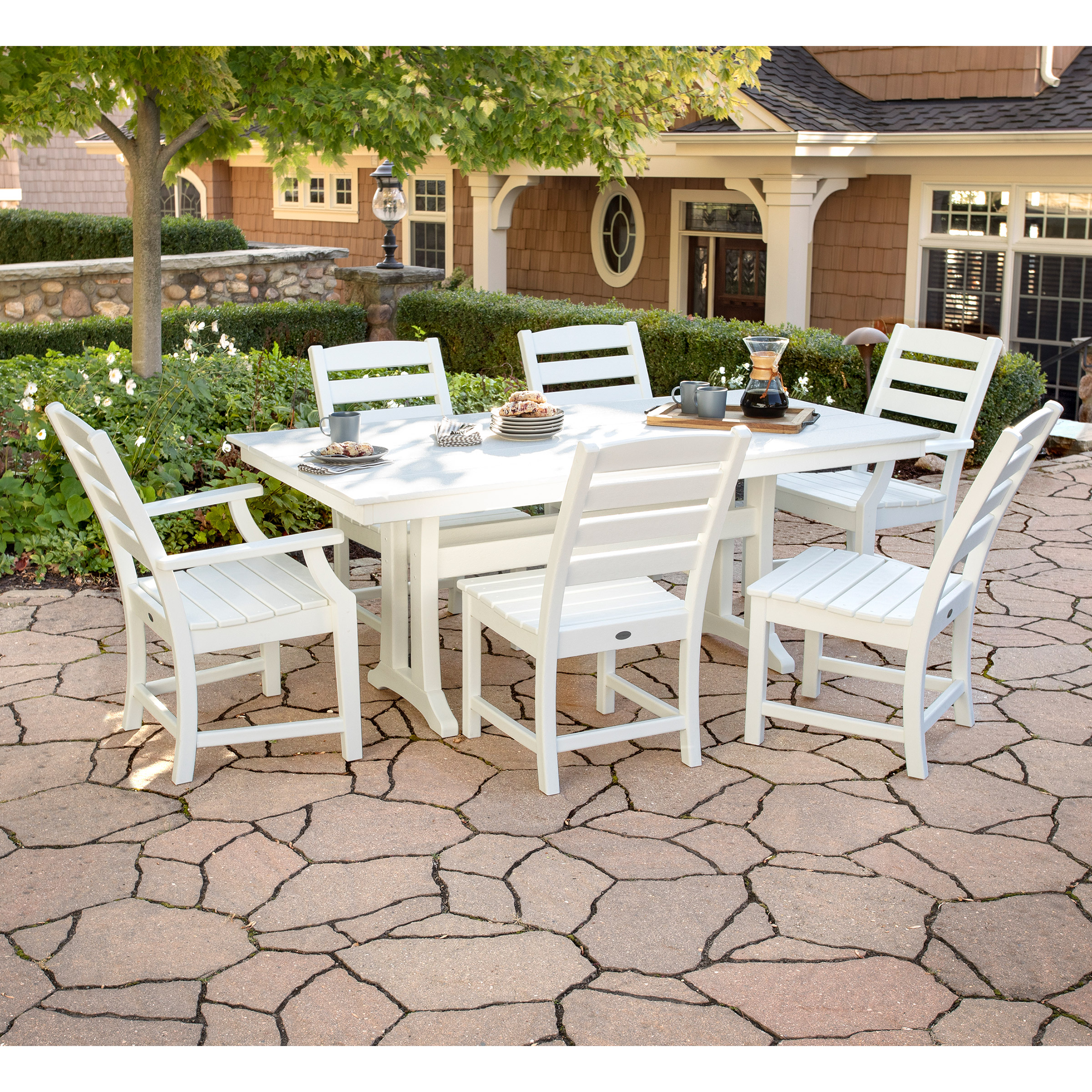 POLYWOOD Chesapeake 7-piece Outdoor Patio Dining Set | Costco