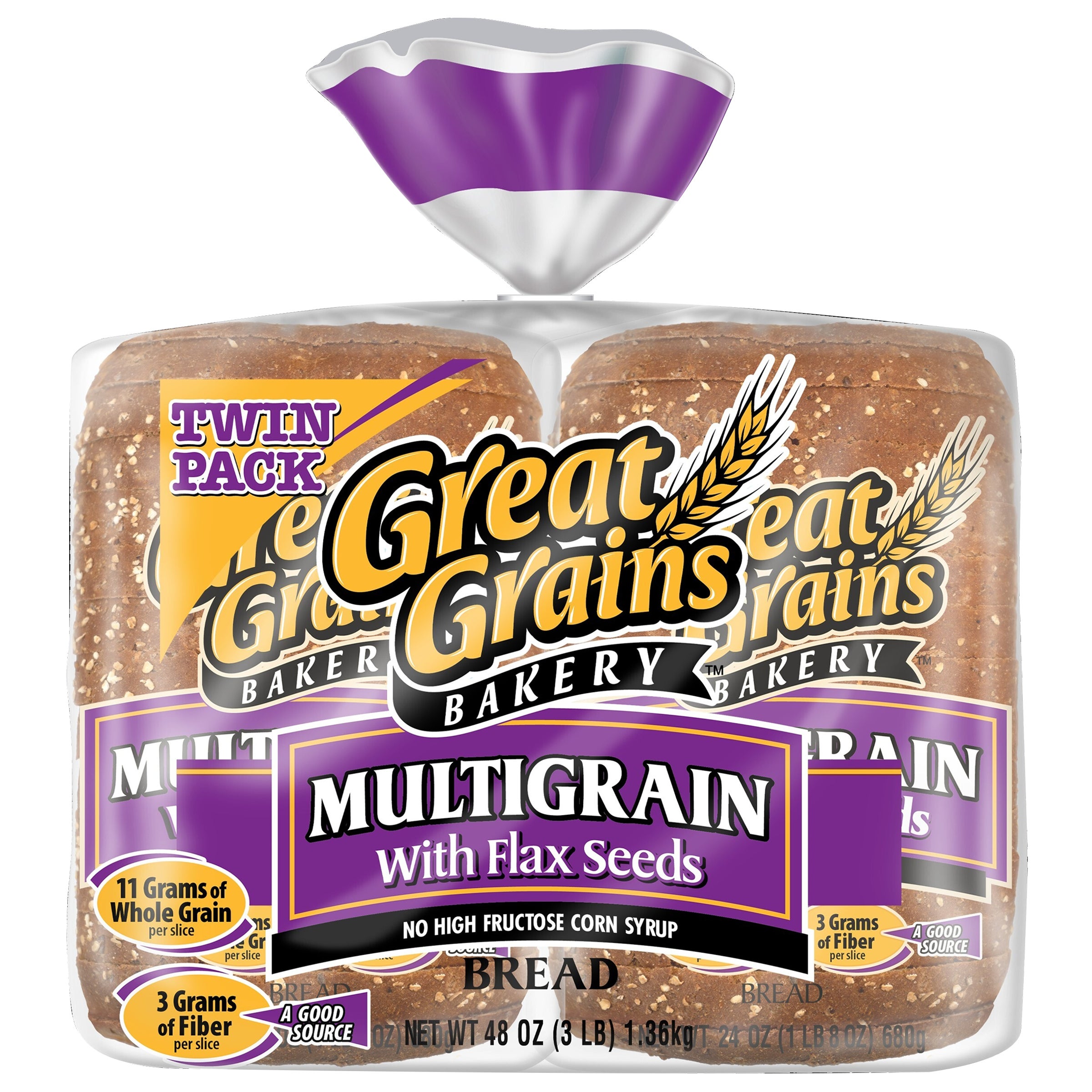 TWIN PACK MULTIGRAIN BREAD