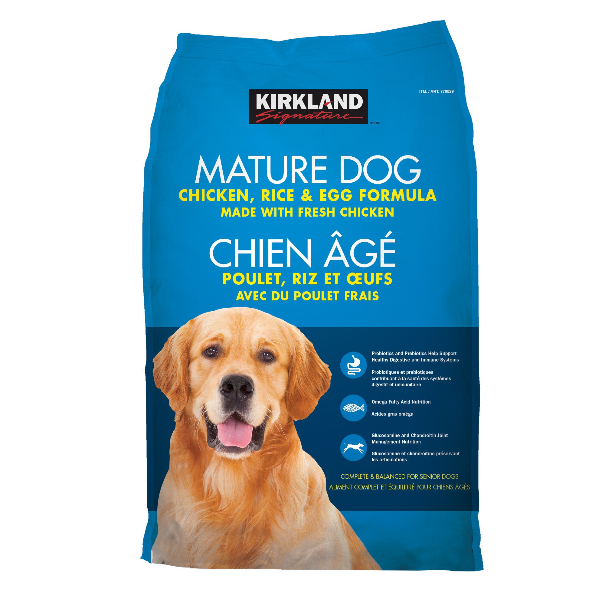 k*4様 Kirkland Signature Mature Dog 18.14 Kirkland Signature Chicken, Rice and Egg Mature Dog Food, 18.1 kg