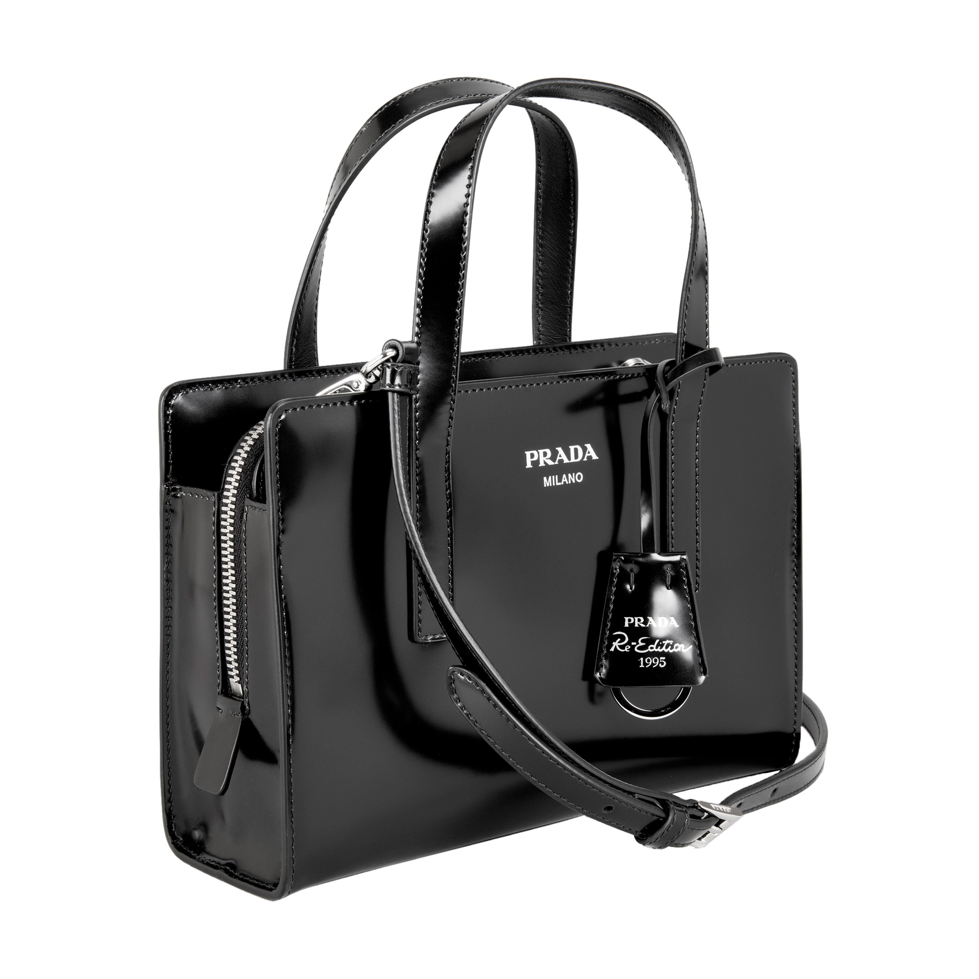 Prada Brushed Leather Mini Bag Black | Costco