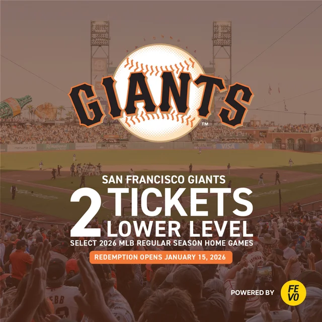 MLB San Francisco Giants - Two Lower Level Tickets, eVoucher