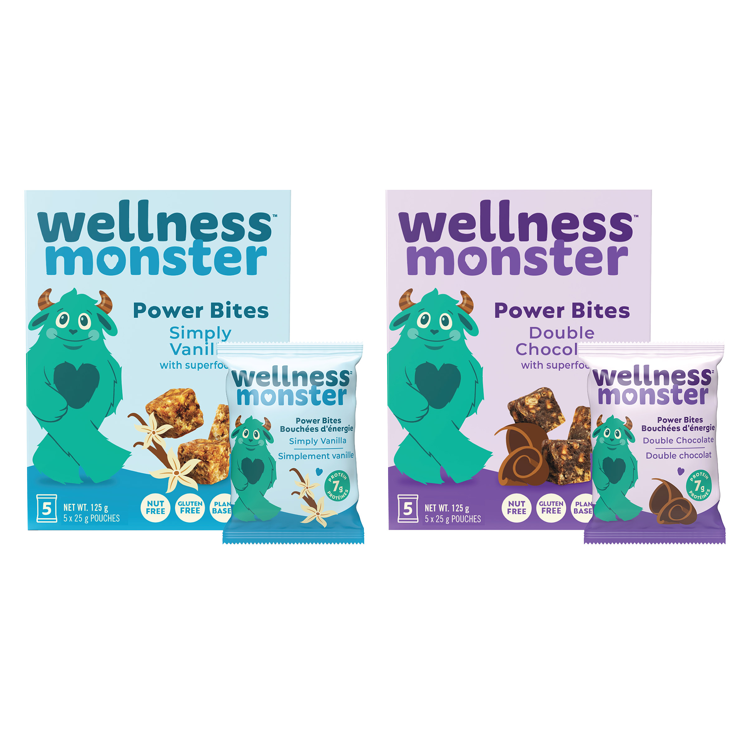 Wellness Monster - Power Bites, Variety Pack, 30 × 25 g