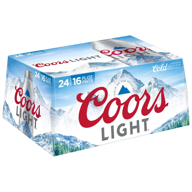 COORS LIGHT LIGHT LAGER 24/16 OZ BOTTLE