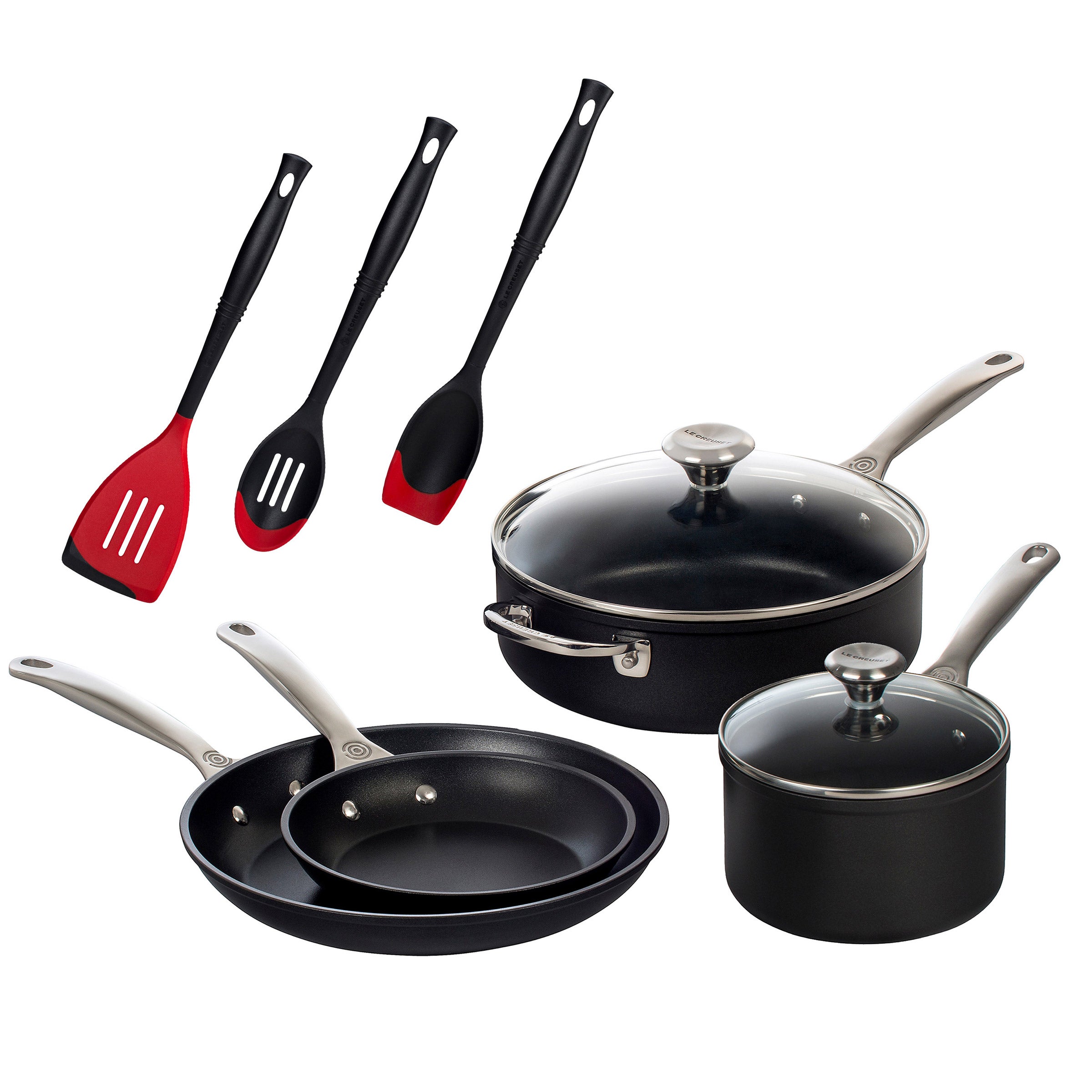Le Creuset Pro Non-Stick 9-piece Cookware Set | Costco