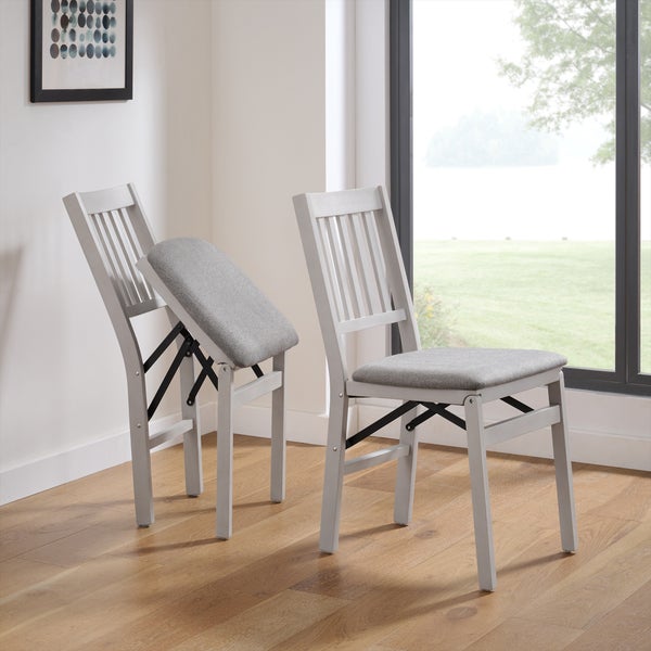 Stakmore Wood Folding Chair, Light Gray | Costco Stakmore Wood Folding Chair, Light Gray | Costco