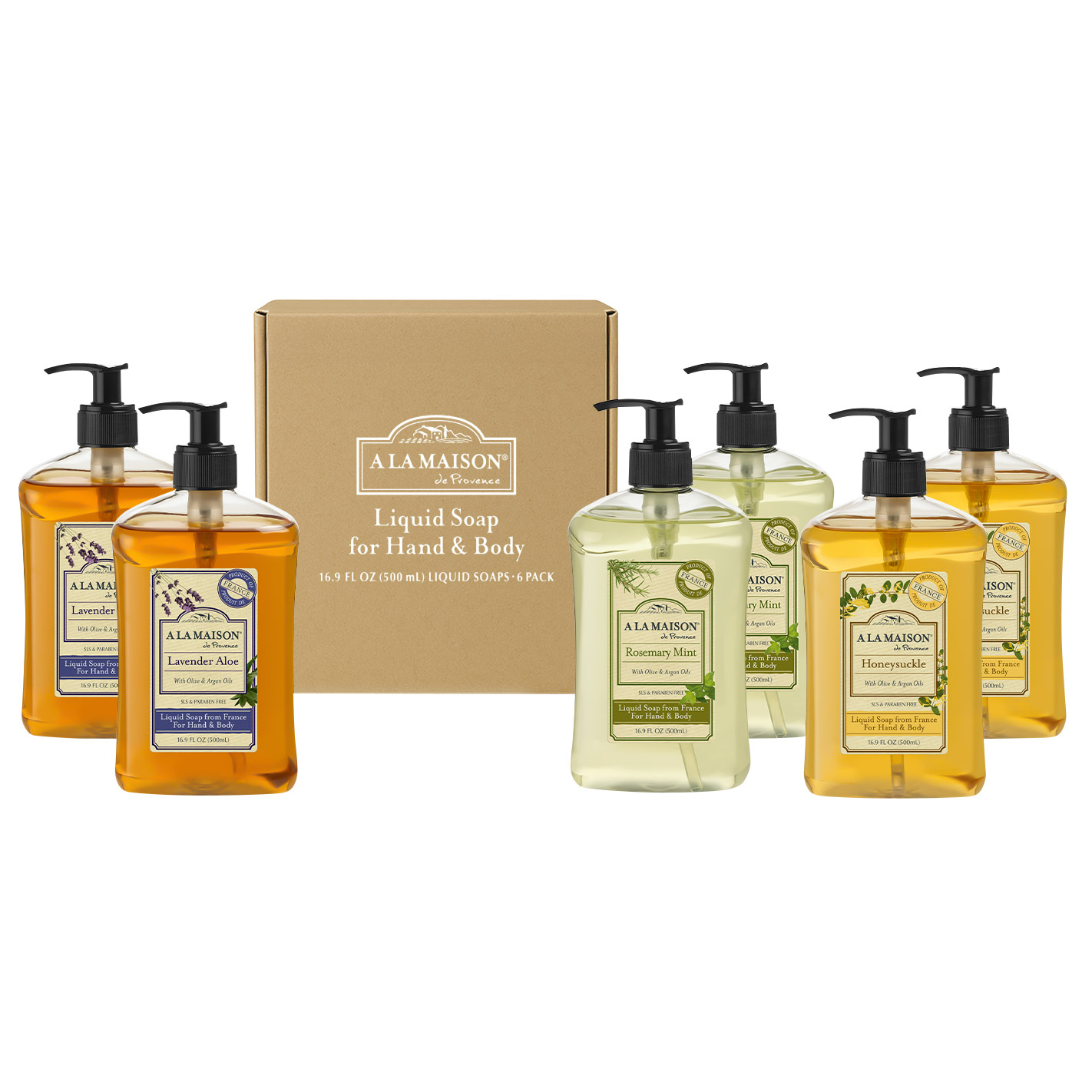 A La Maison Liquid Soap, 16.9 fl oz, 6-pack | Costco