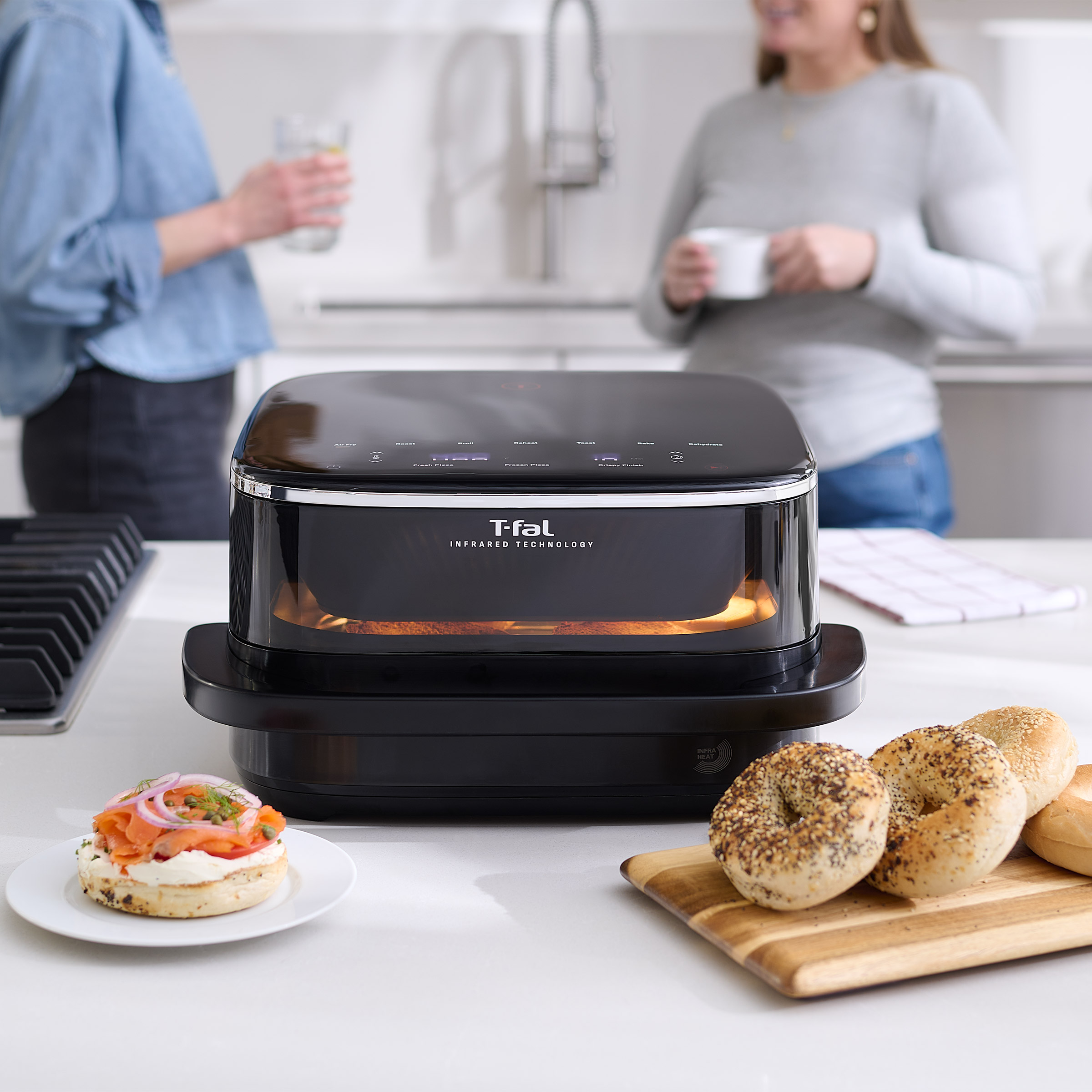 T-fal Surface XXL 6.3 Qt Infrared Air Fryer, 1800W, No Preheat