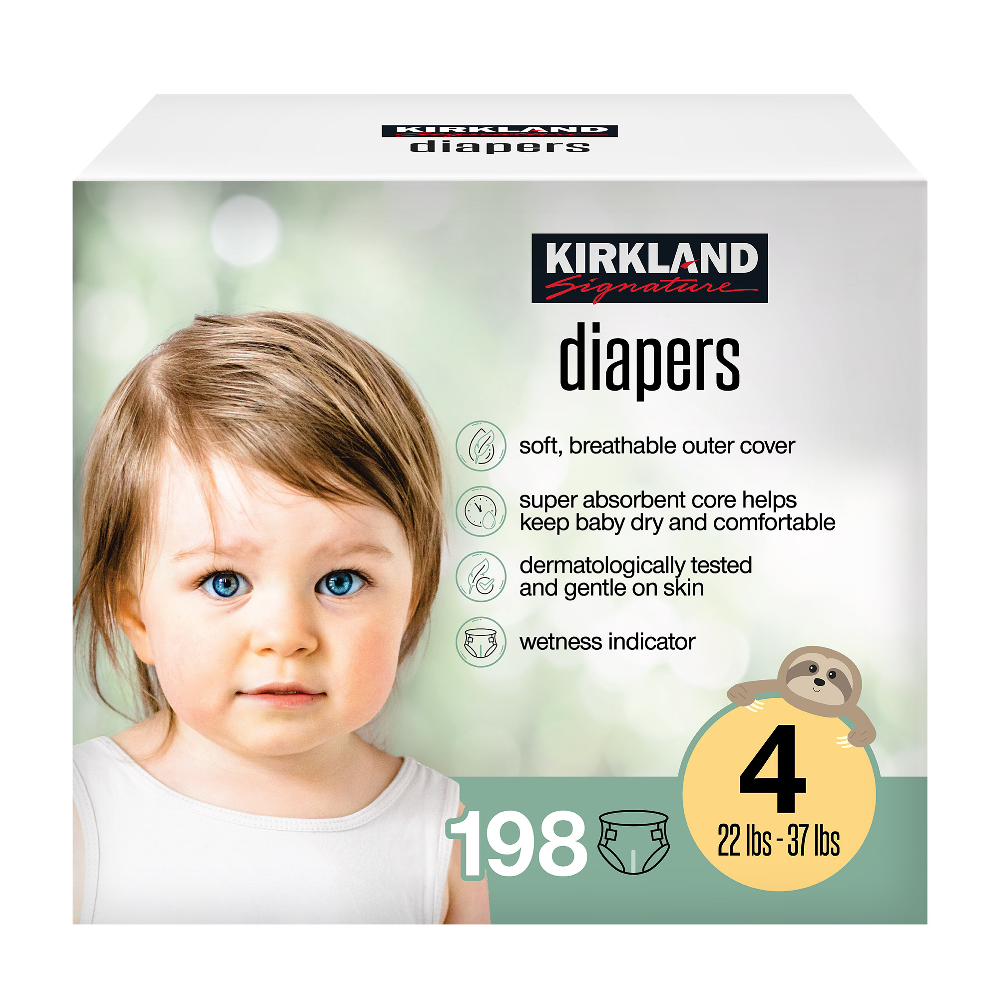 Kirkland Signature Diaper Sizes 3 - 6