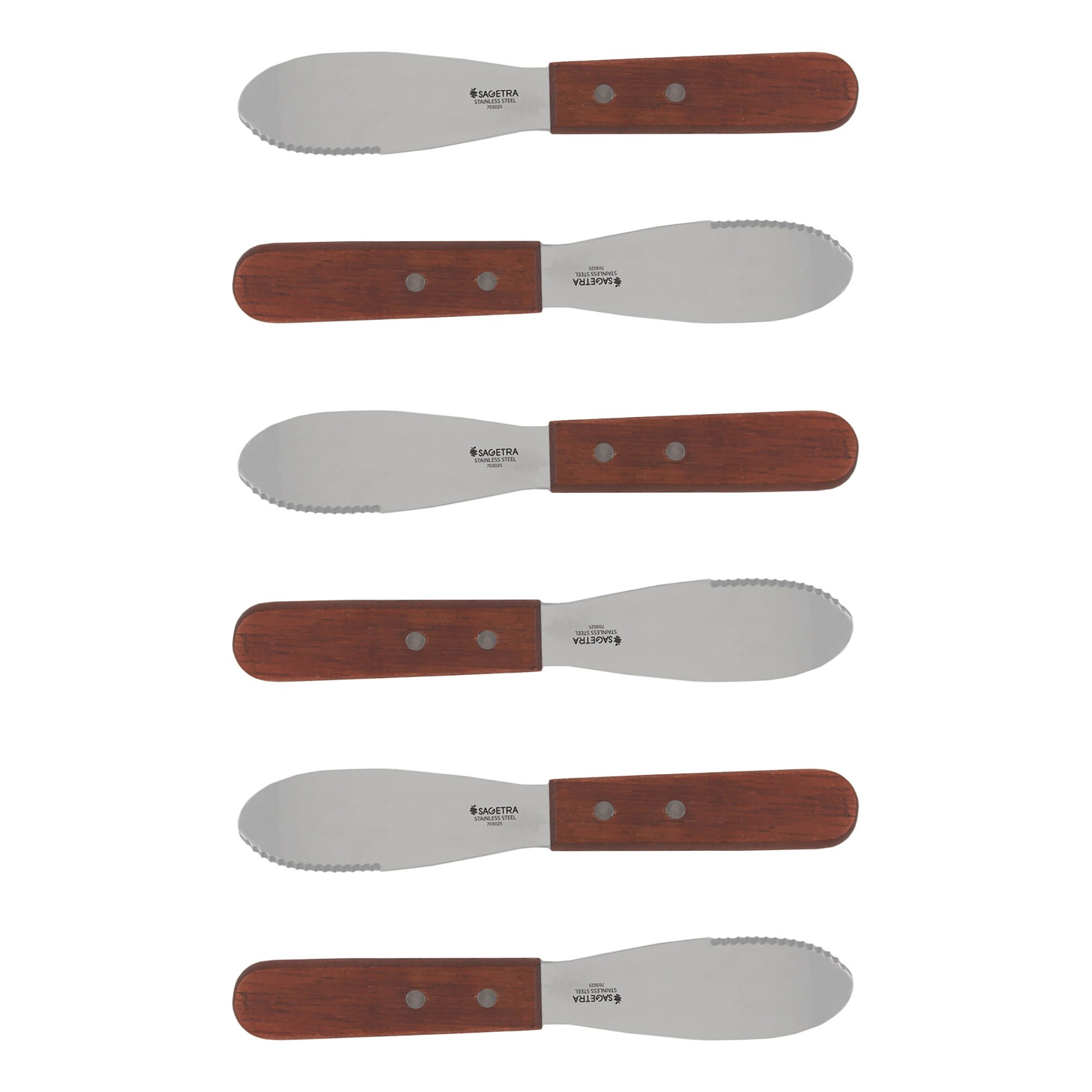 Sagetra Butter Spreader, Pack of 6