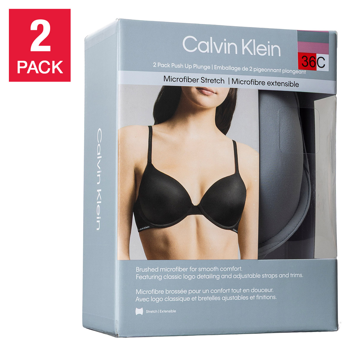 Calvin Klein Luxe Bra, 2-Pack