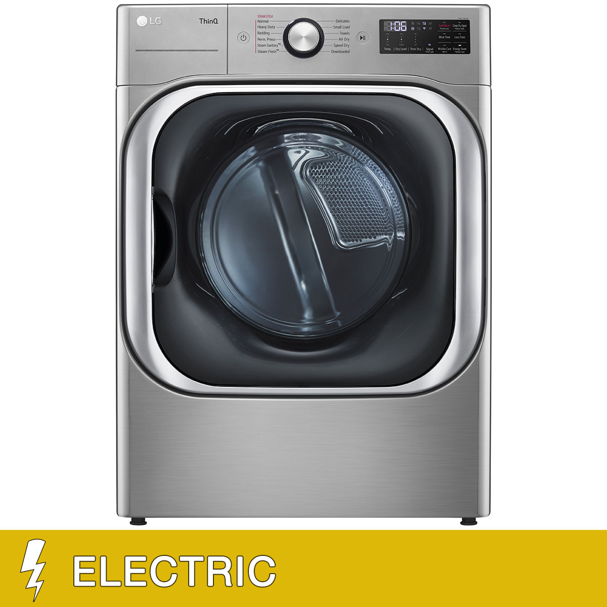 LG 9.0 cu. ft. Mega Capacity Smart Wi-Fi Enabled Front Load ELECTRIC Dryer with TurboSteam and Built-In Intelligence