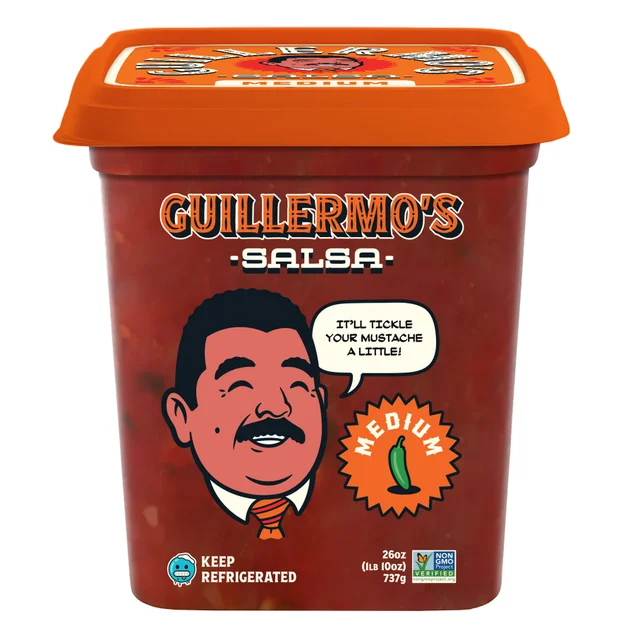 GUILLERMO'S MEDIUM SALSA 26OZ (1.625LB)