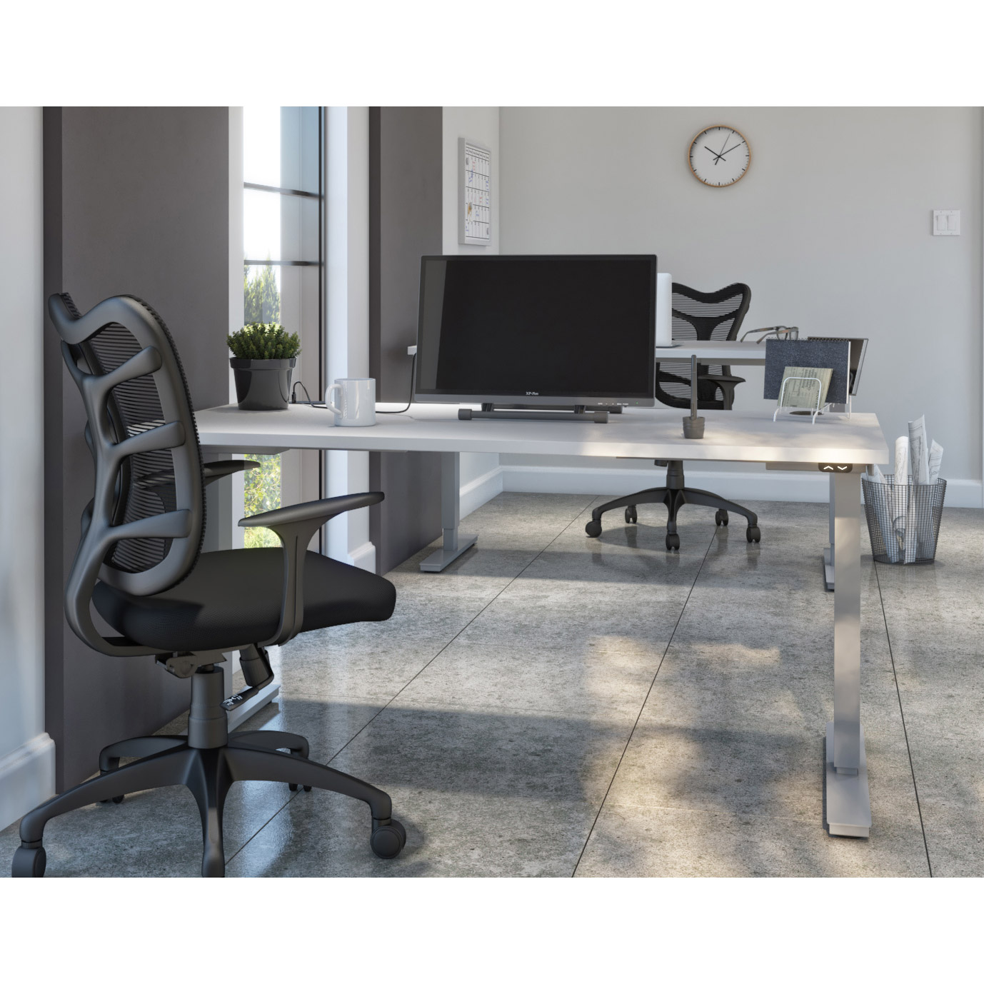 Bestar Upstand 74.9 cm x 150.6 cm (29.5 in. x 59.3 in.) Height Adjustable Desk