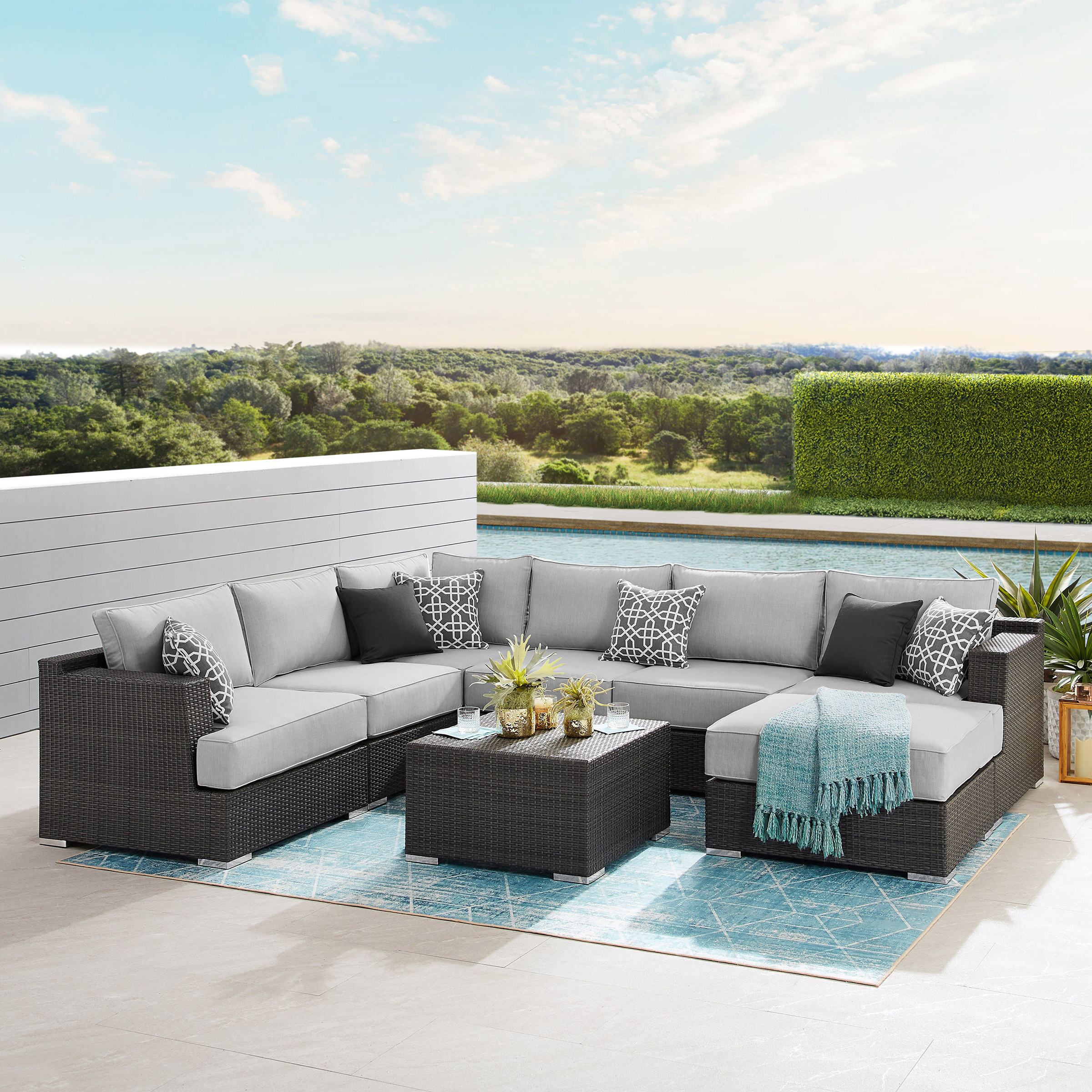 Sirio Niko 8-piece Modular Outdoor Patio Seating Set