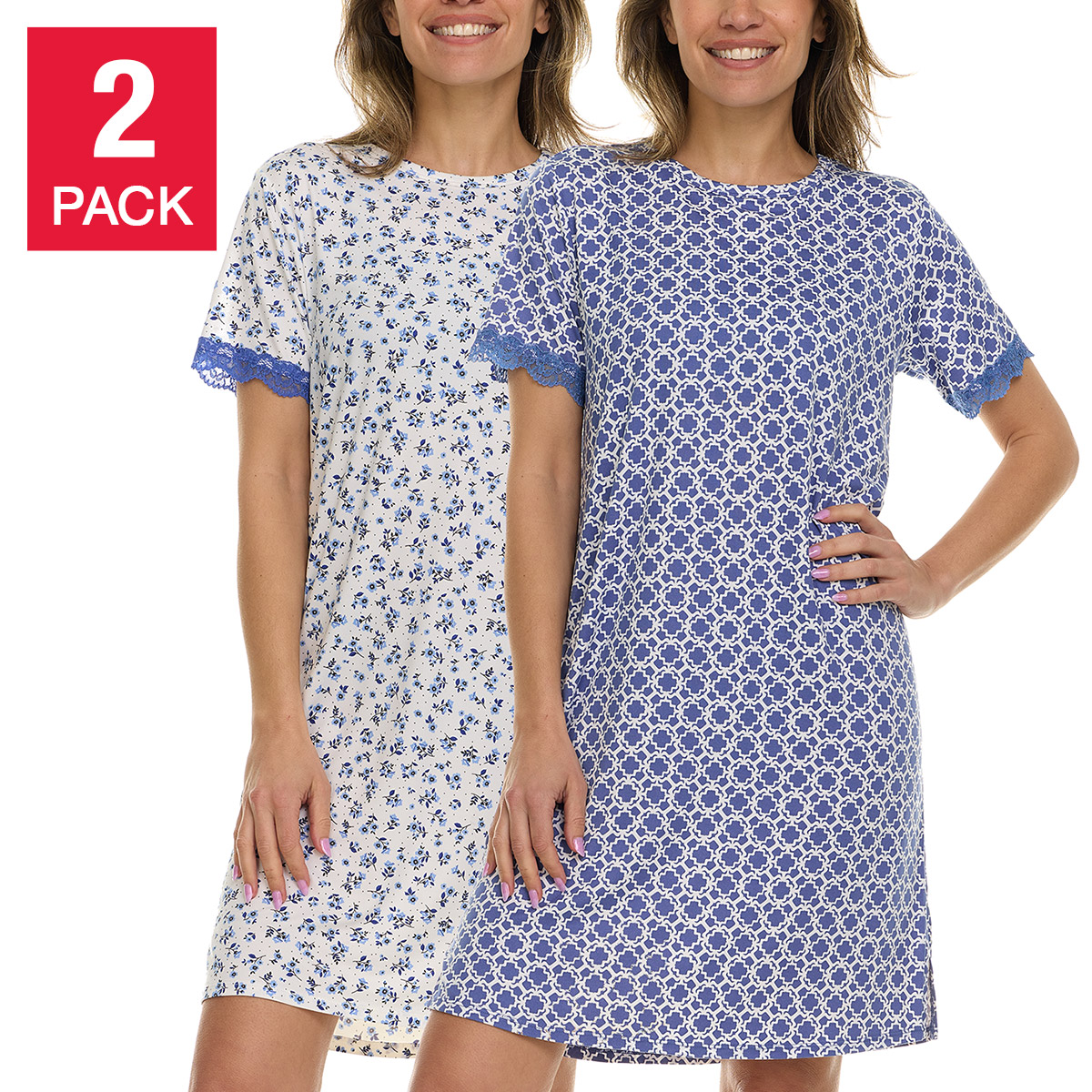 Flora Nikrooz Women's Sleep Dress, 2-pack